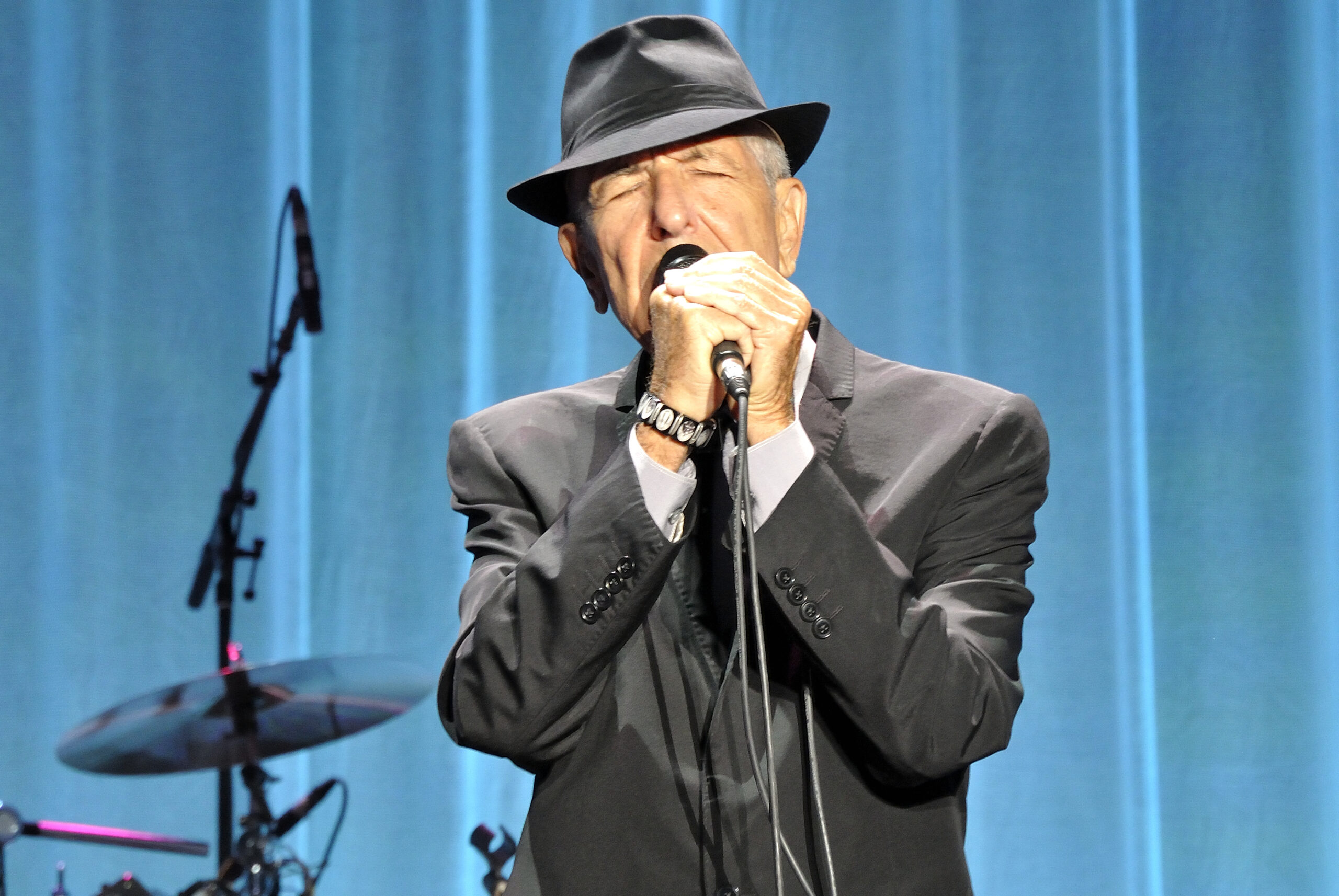 Leonard Cohen in Denmark, Aug. 17, 2013 (Photo/Flickr-Takahiro Kyono)