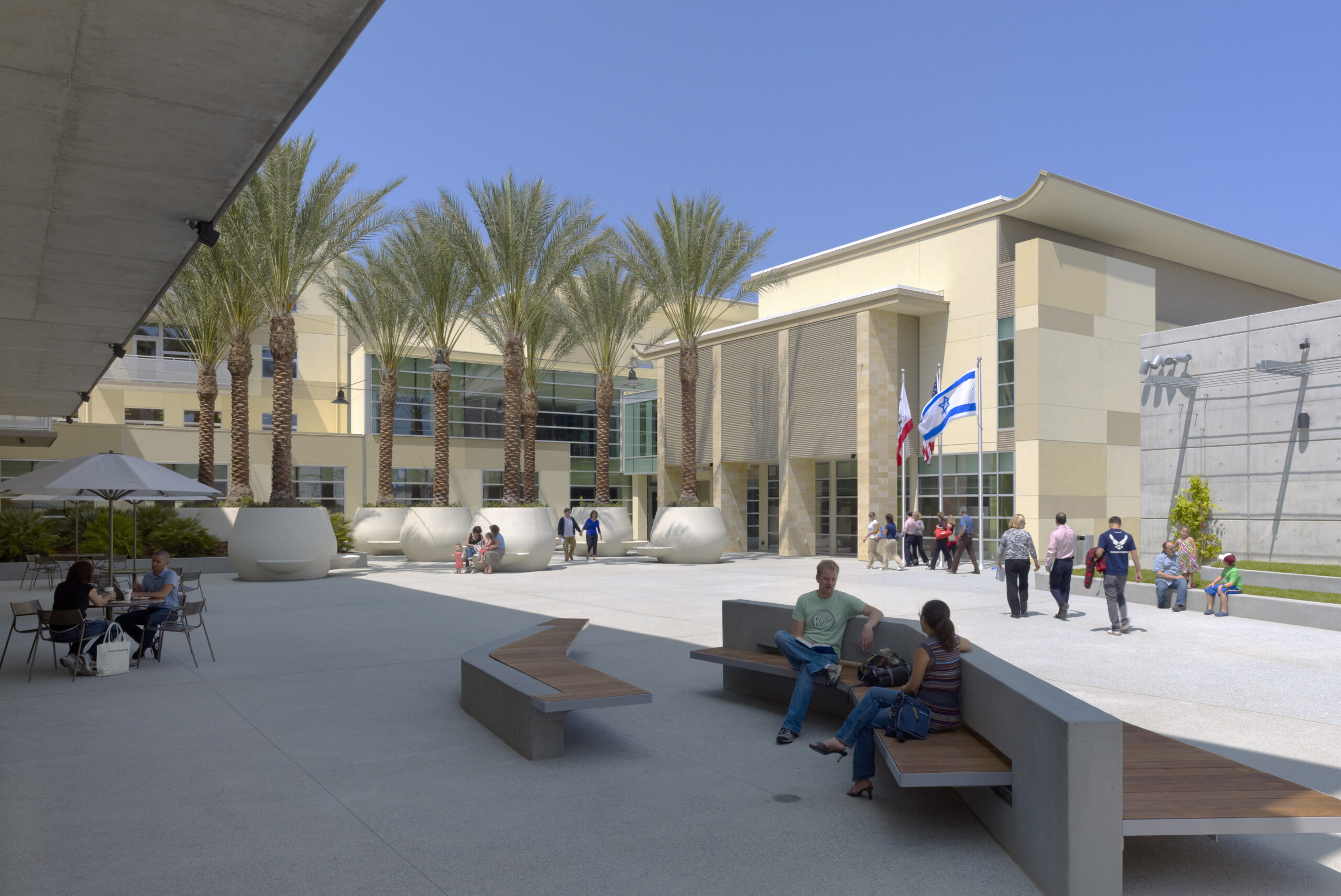 main entrance to the jcc