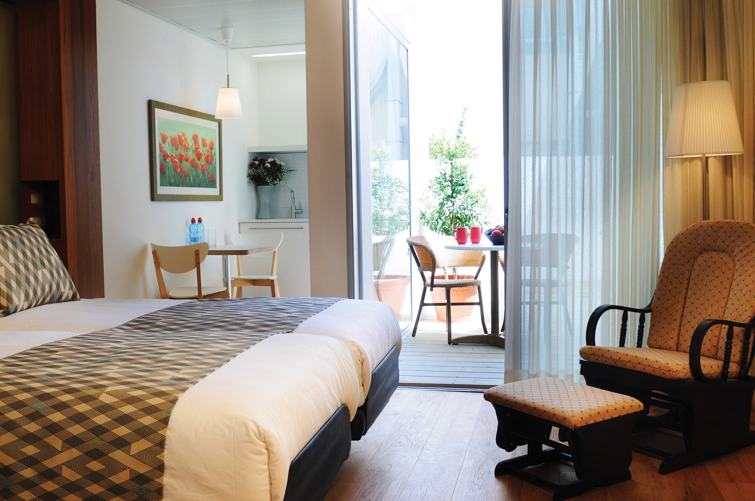 a hotel room
