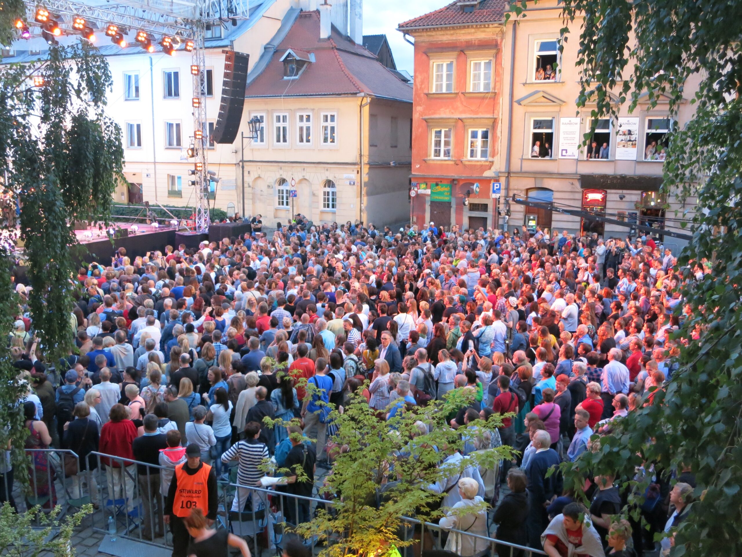 Some 20,000 visitors attended the closing event of the Jewish Culture Festival in Krakow, Poland, July 1, 2017. (Photo/Sue Barnett)
