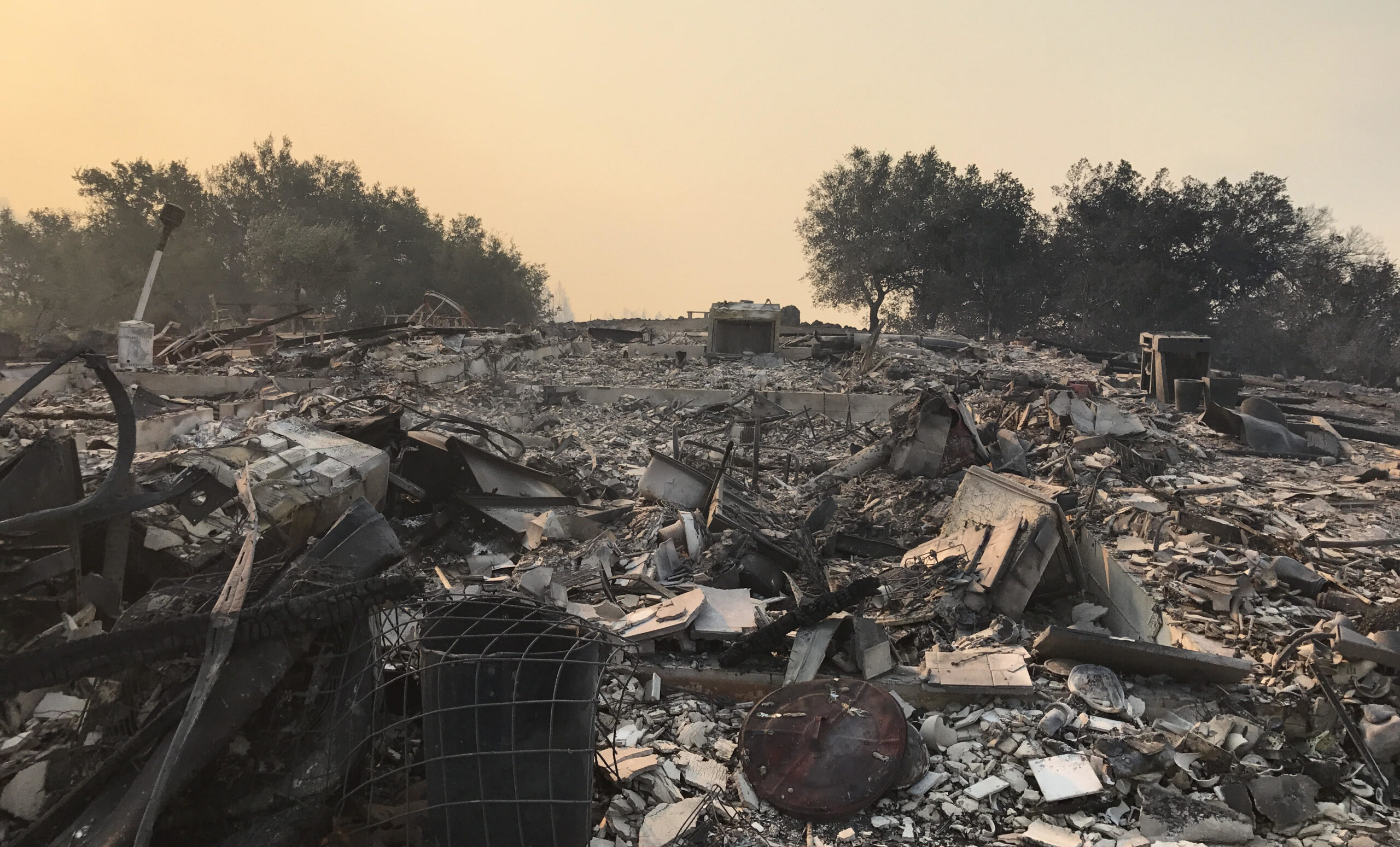 The remains of Jeremy Olsan and Ann DuBay's home in rural Sonoma County (Photo/Jeremy Olsan)