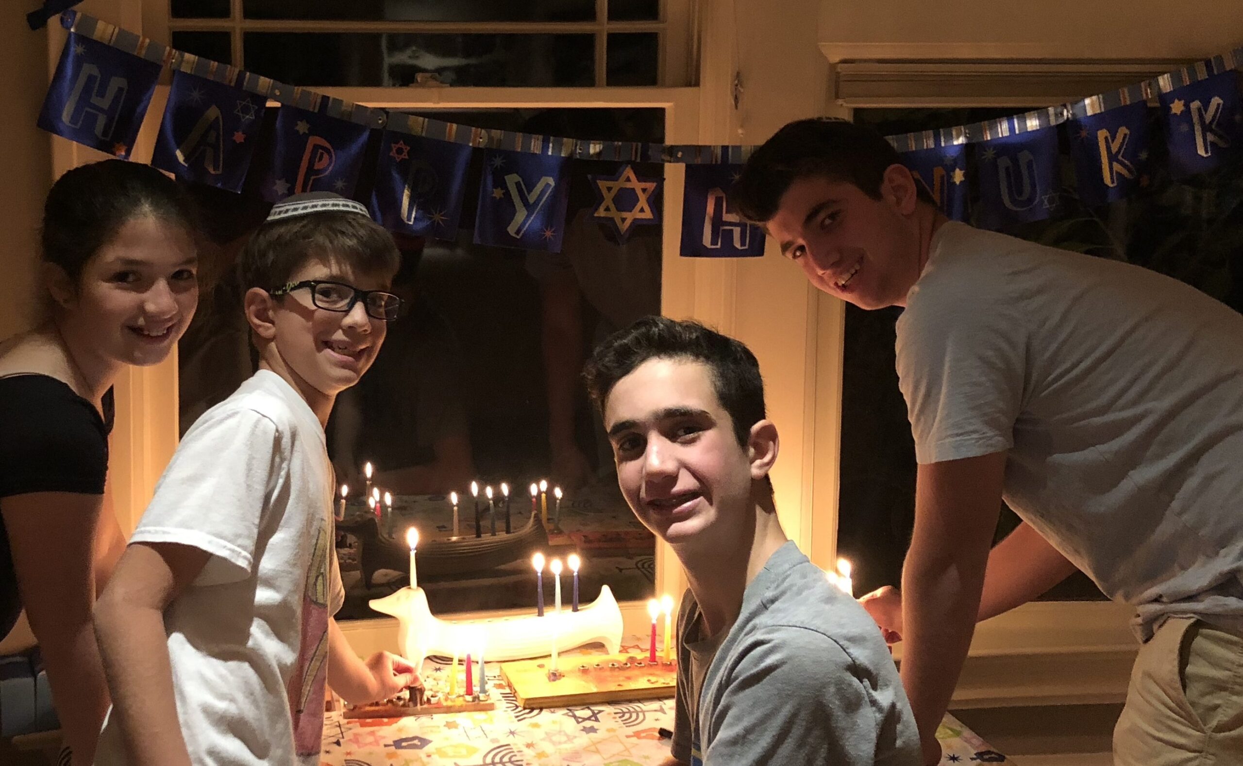 Home for Hanukkah with the Gilberts