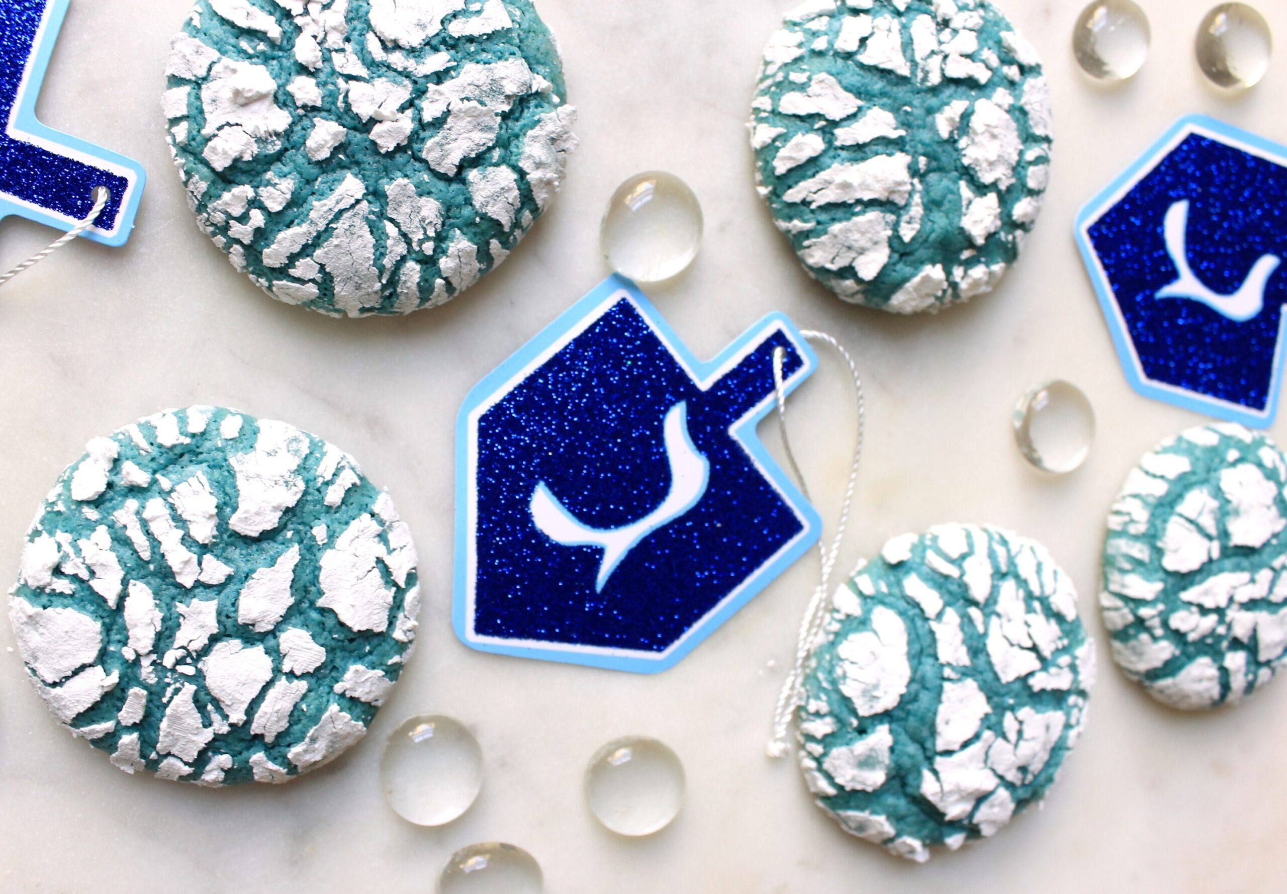 Rachel Kor's Blue Crinkle Hanukkah Cookies (Photo/Rachel Kor)