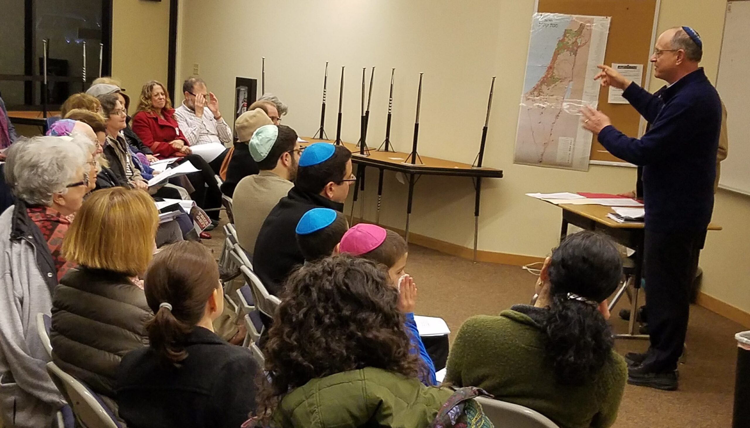 Bruce Feldstein, Jewish chaplain at Stanford Medical Center, speaking at 'Feast of Jewish Learning'