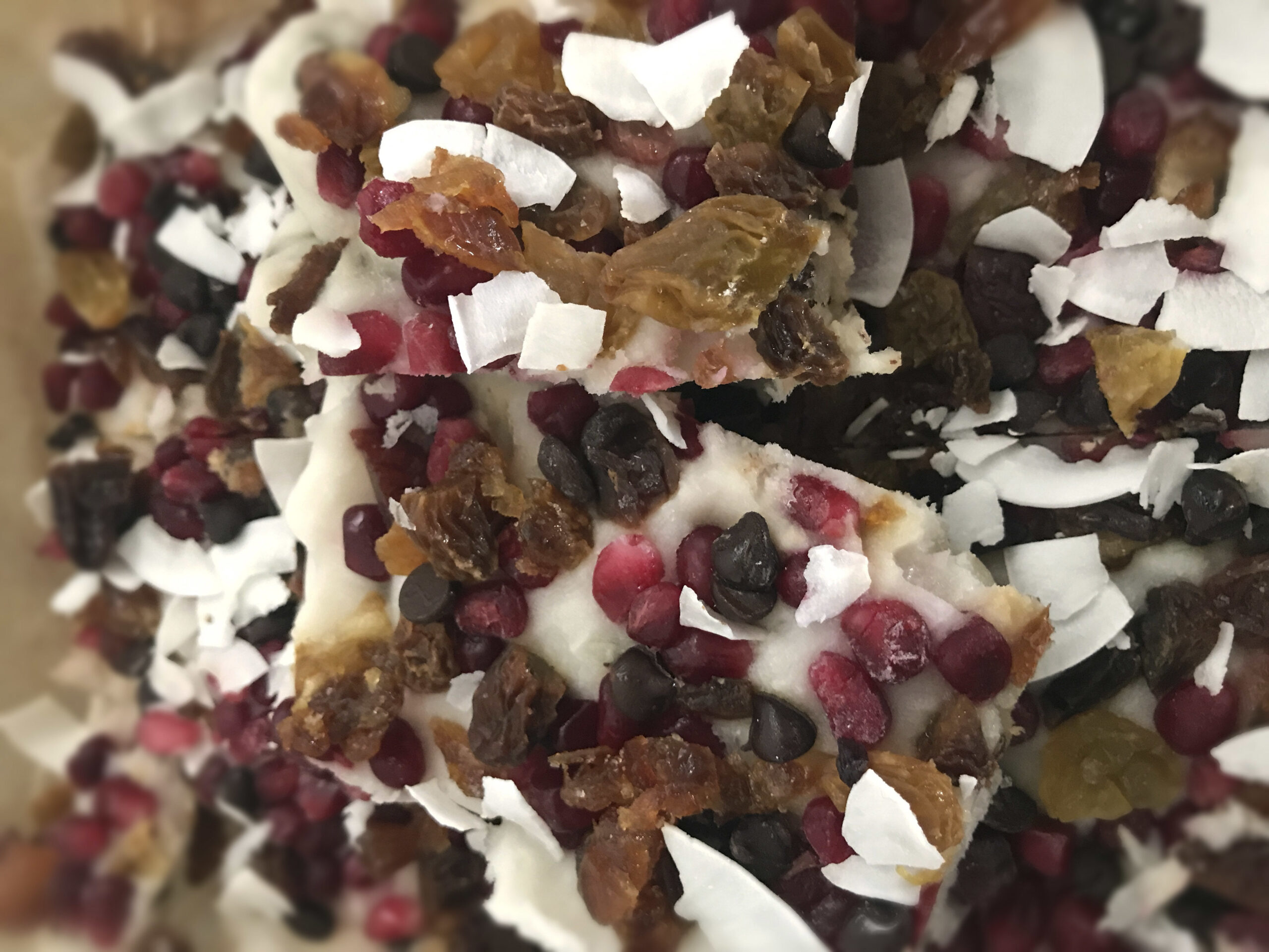 Ice cream 'bark'! Perfect for Tu B'Shevat