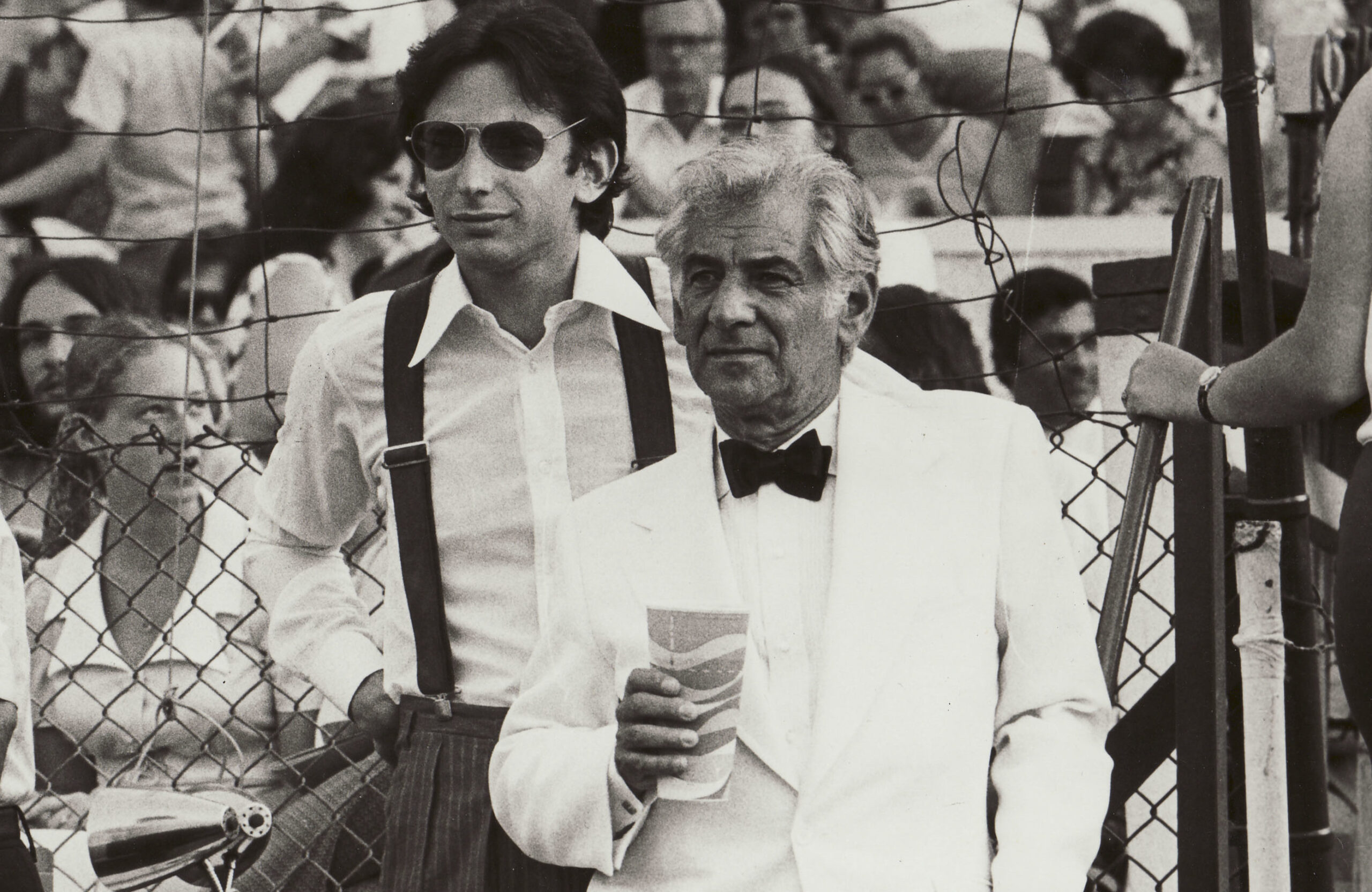 Michael Tilson Thomas and Leonard Bernstein at the Danbury State Fair, 1974 (Photo/David Gahr)