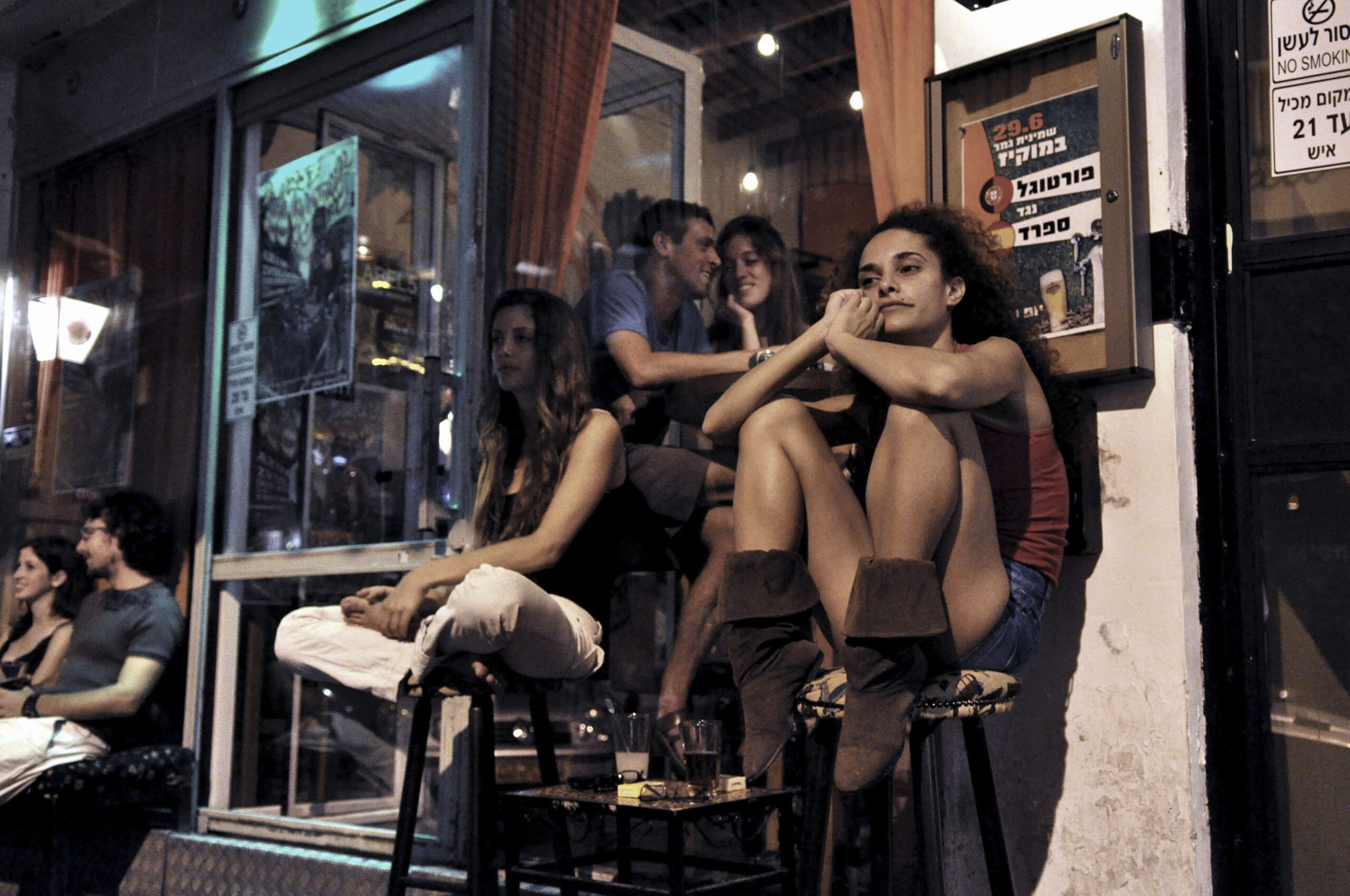 The photography of Nino Herman, including this Jaffa street scene, is on display at PJCC in Foster City. (Photo/©Nino Herman)