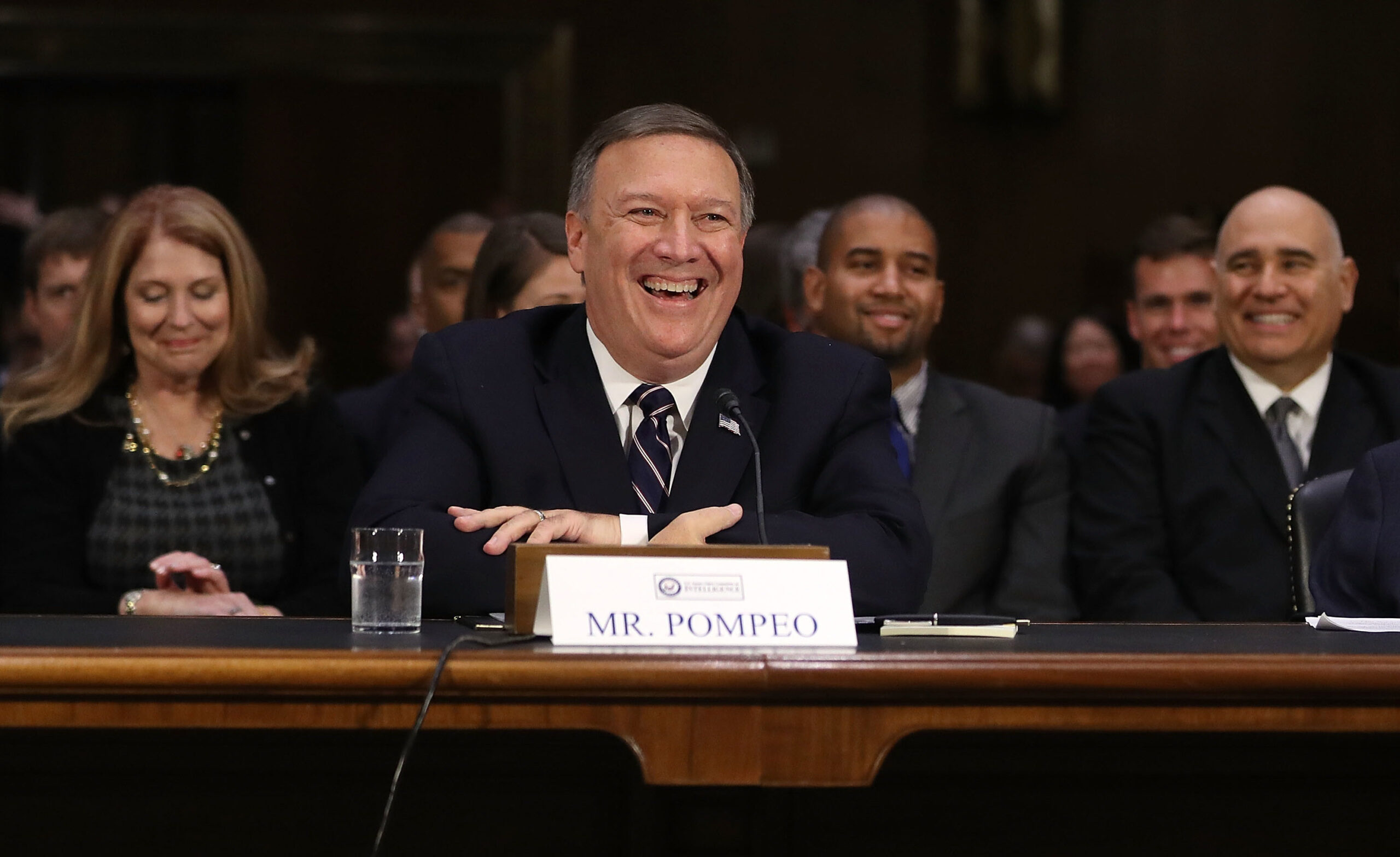 Mike Pompeo at a confirmation hearing before the Senate Intelligence Committee, Jan. 12, 2017. (Photo/JTA-Joe Raedle-Getty Images)