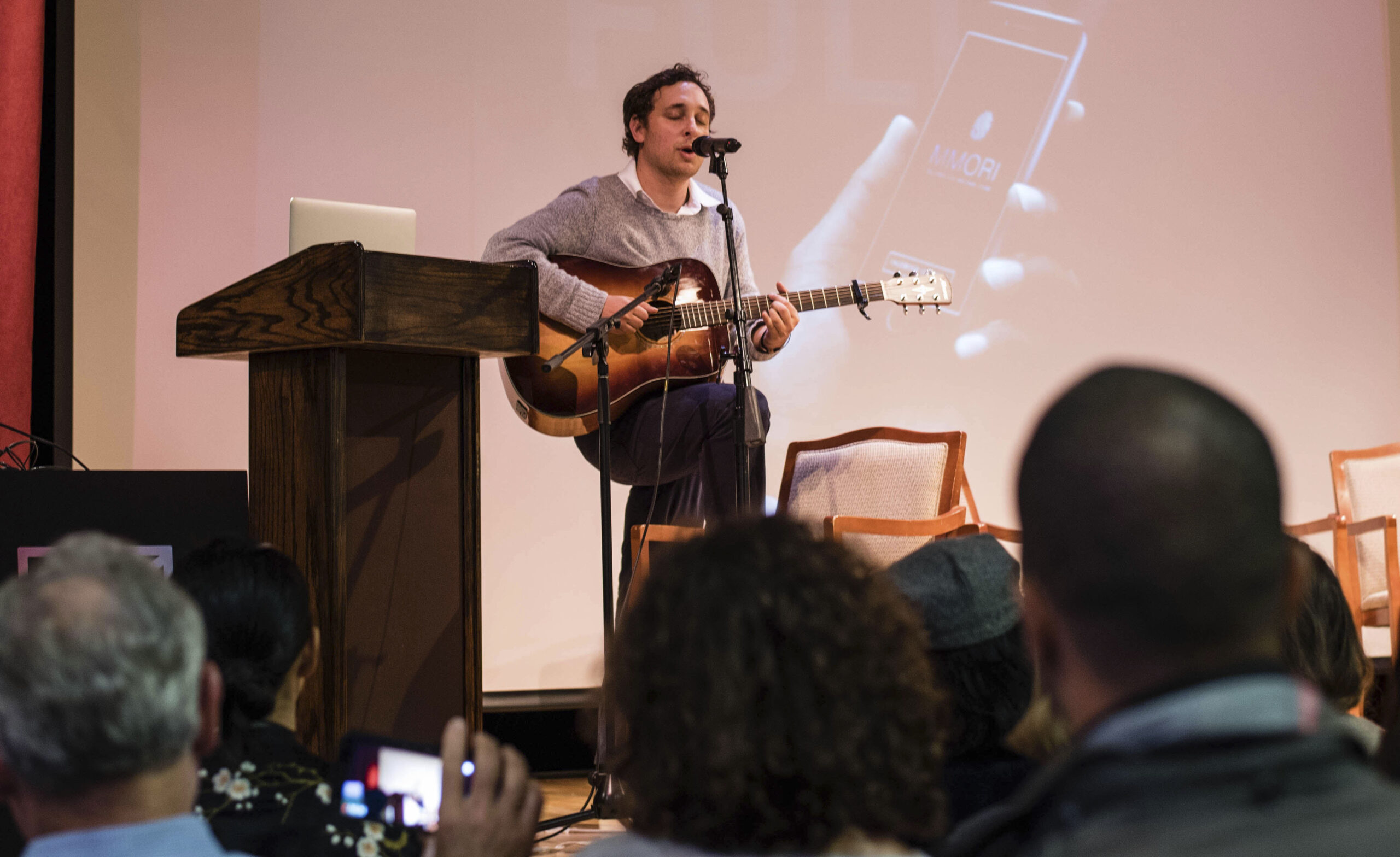 Brad Wolfe, Reimagine creator, performing at the inaugural 2016 event (Photo/Courtesy Tami Kelly)
