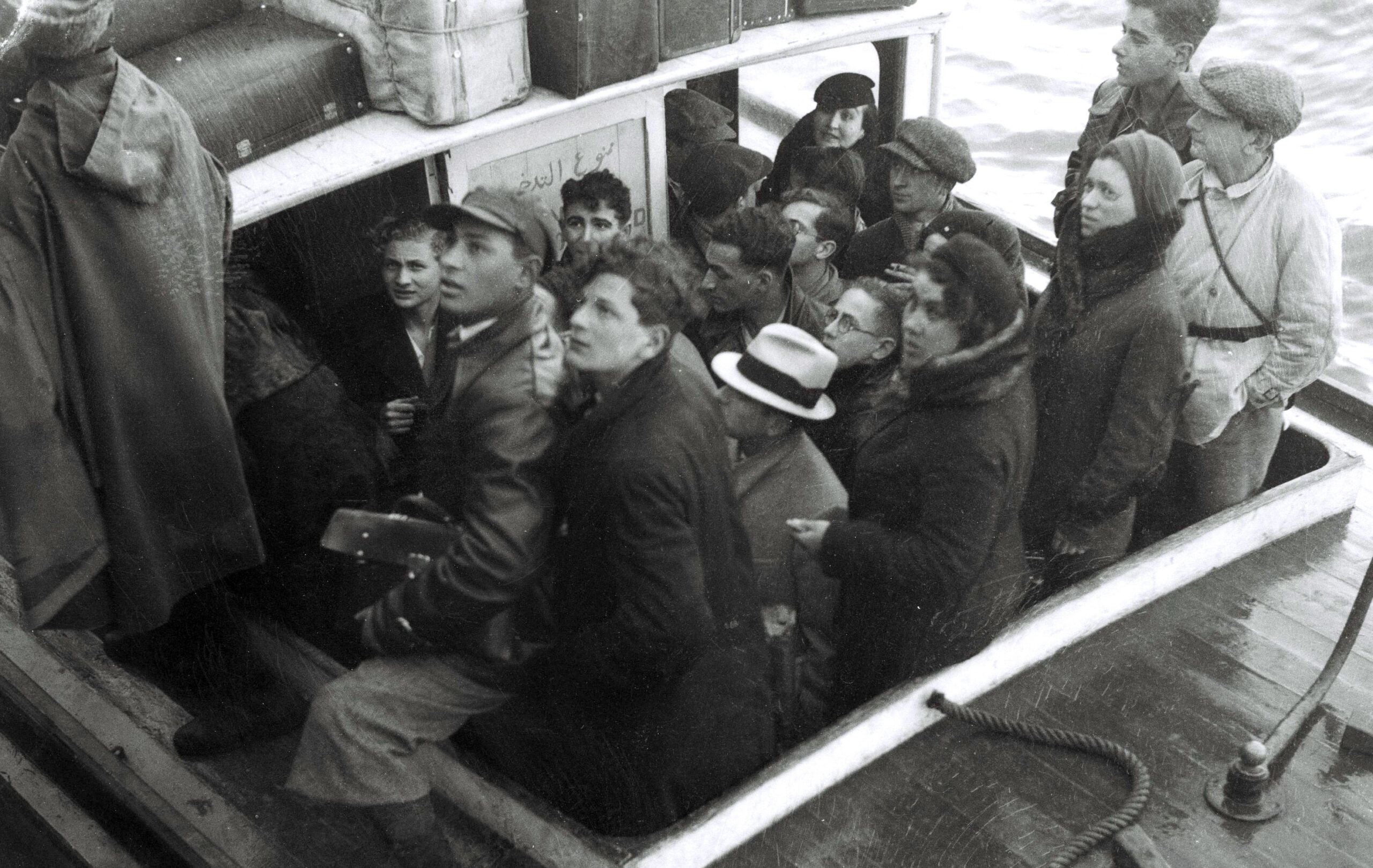 An early group of Youth Aliyah refugees arrive in Israel through the Port of Haifa. (Photo/Israel Government Press Office CC BY-SA 3.0)