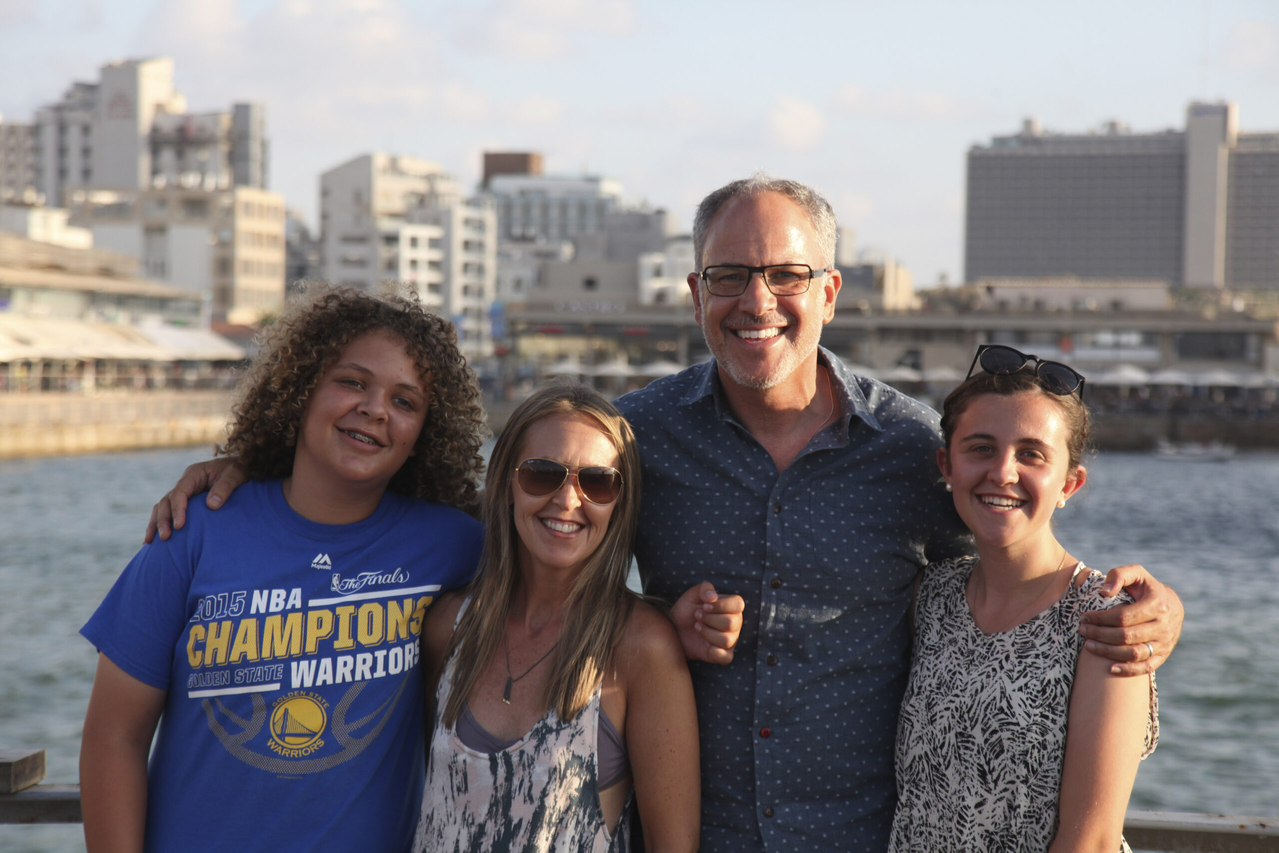 The Lauter family in Tel Aviv, 2015