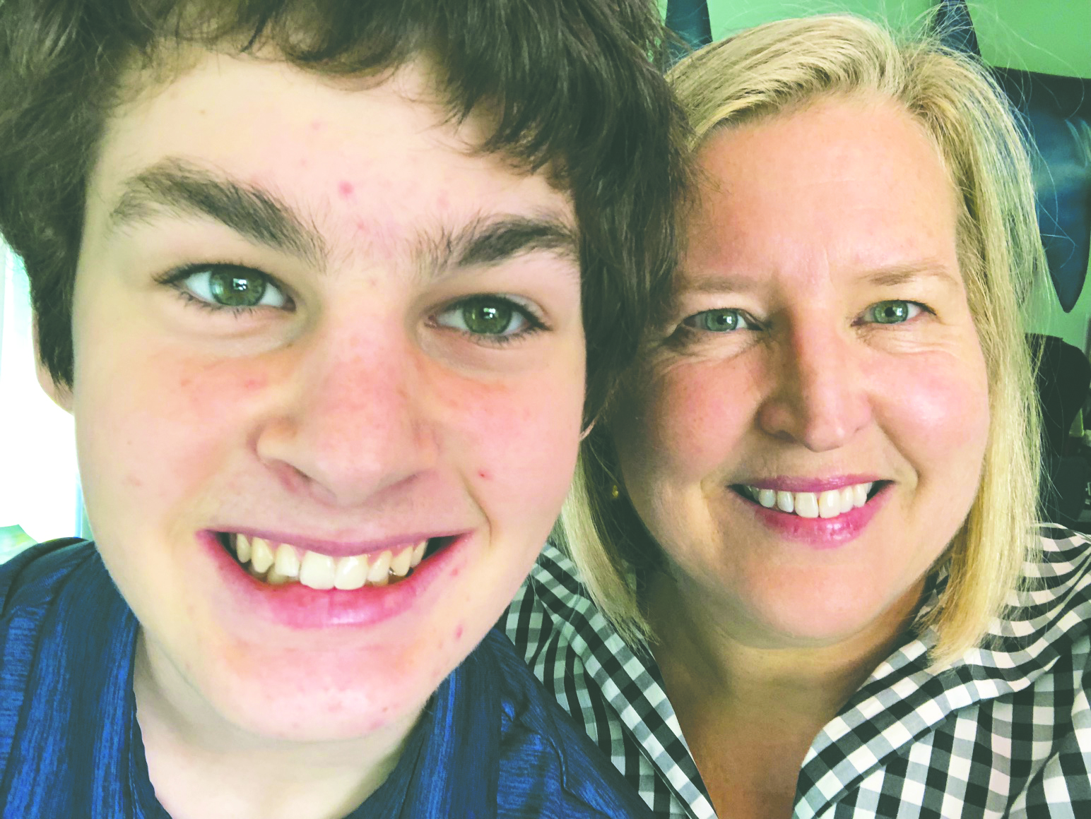 Evelyn Nussenbaum and her son Sam
