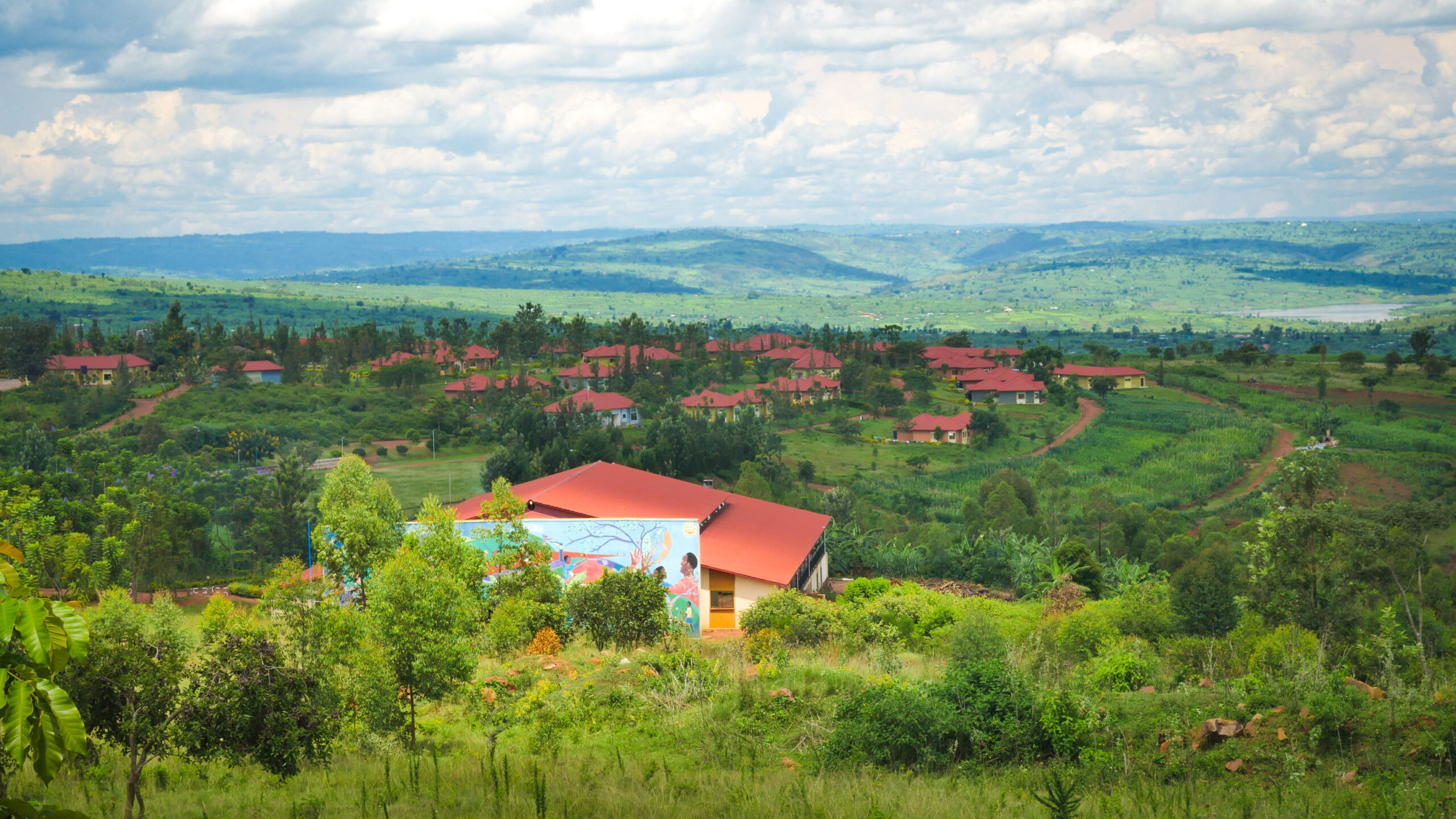 Aerial view of the Agahozo-Shalom Village in Rwanda.
