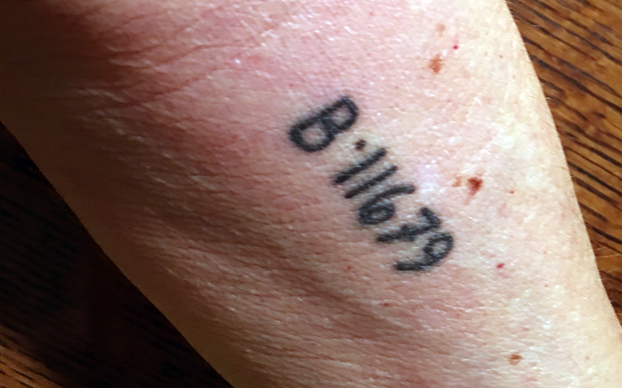 Carole Priven's tattoo is a copy of the one that was forced on her late husband at Auschwitz.