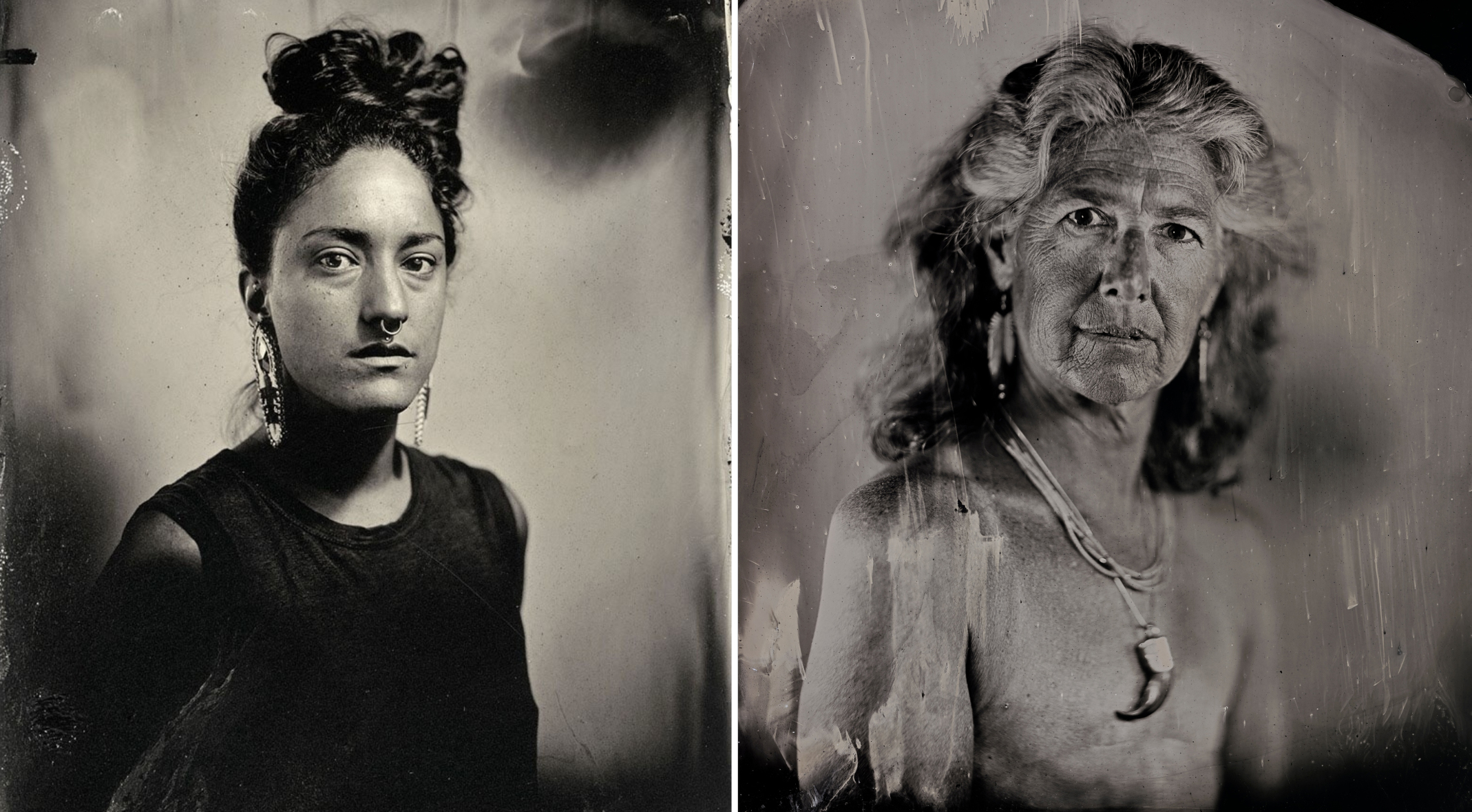 Canadian indigenous and Jewish photographer Kali Spitzer (left) was mostly raised in Victoria by her Jewish mother, Eloise (right). (Photos/Kali Spitzer)