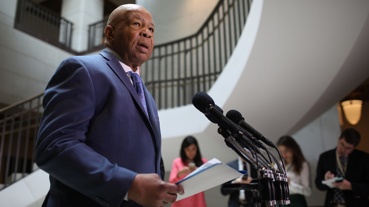 Rep. Elijah Cummings, D-Md., founded a program to strengthen ties between African-Americans and Jews in his Baltimore district. (Photo/JTA-Win McNamee-Getty Images)
