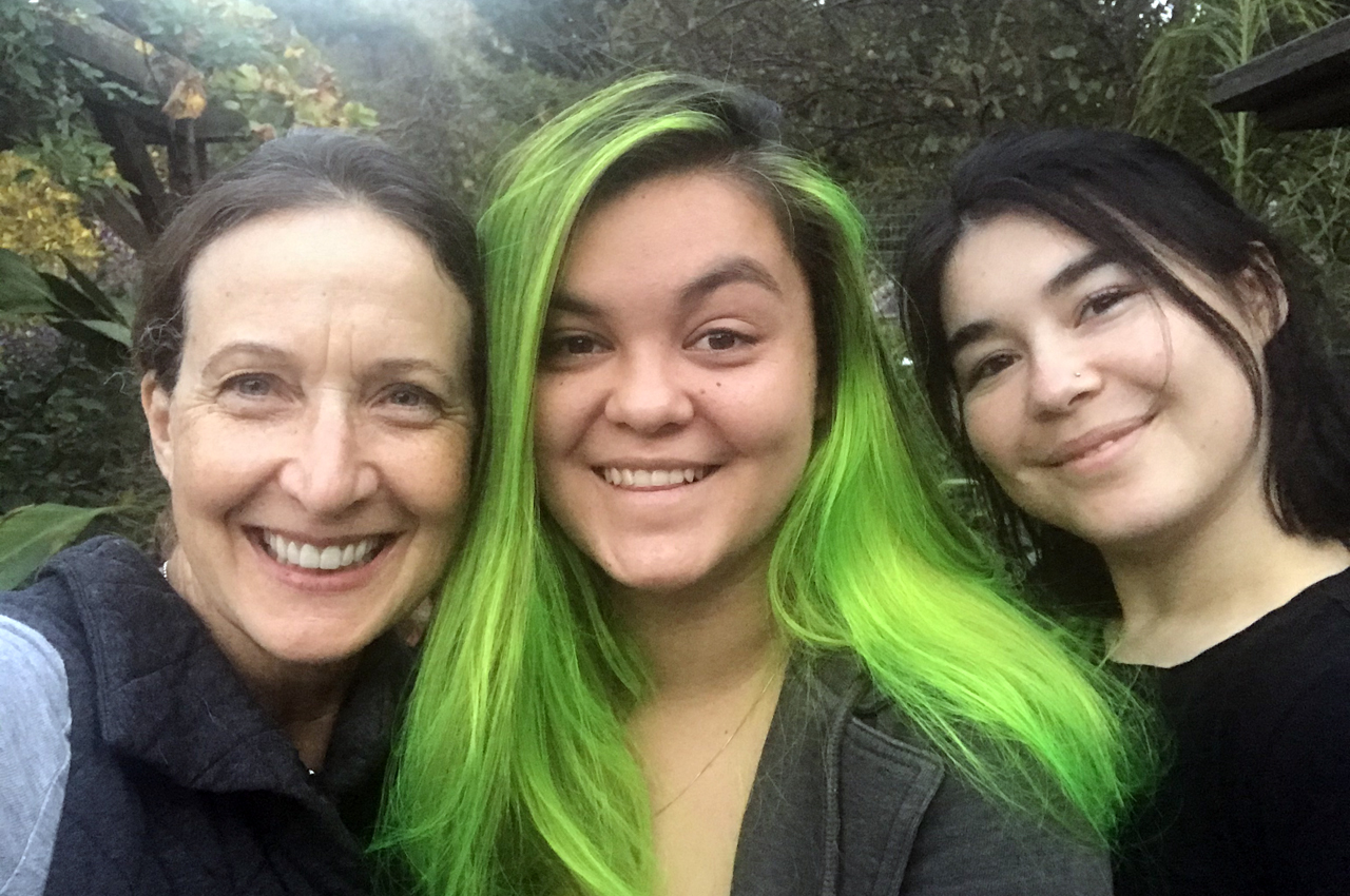 Anastasia Torres-Gil (left) with her daughters Cassy (center) and Crystal (right). (Courtesy Torres-Gil)