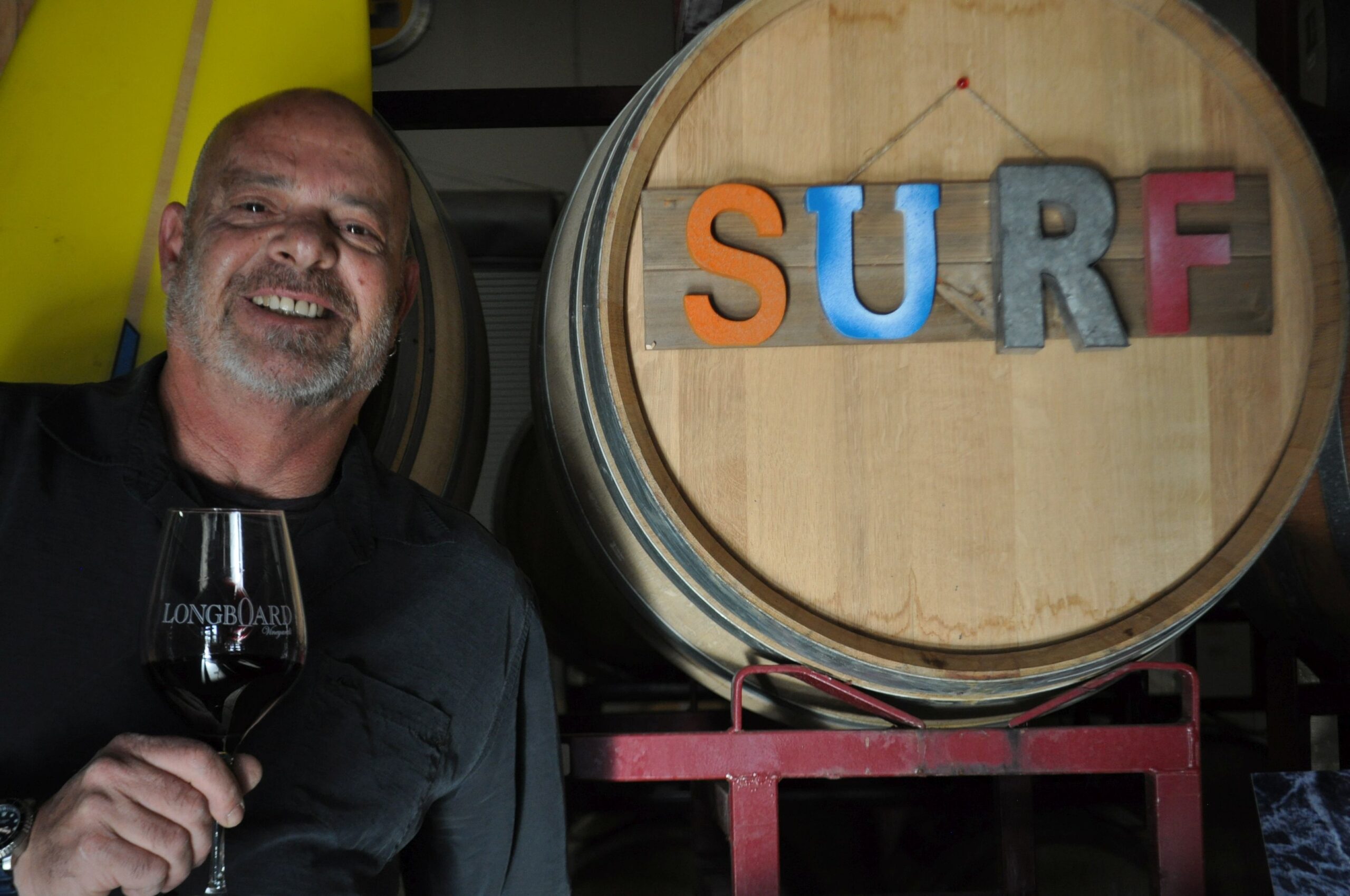 Oded Shakked at his Sonoma winery, Longboard Vineyards. (Courtesy Oded Shakked)