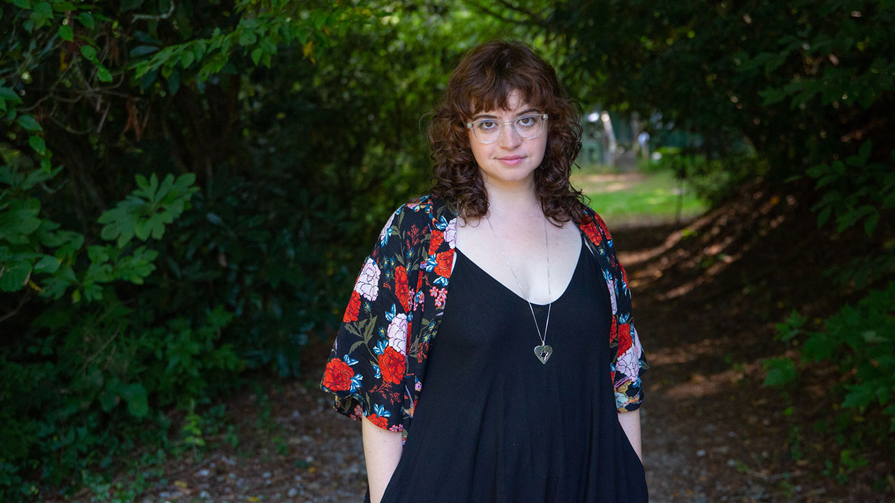 Eliana Light is one of several young Jewish musicians and spiritual leaders moving their work online. (JTA/ORI SALZBERG)