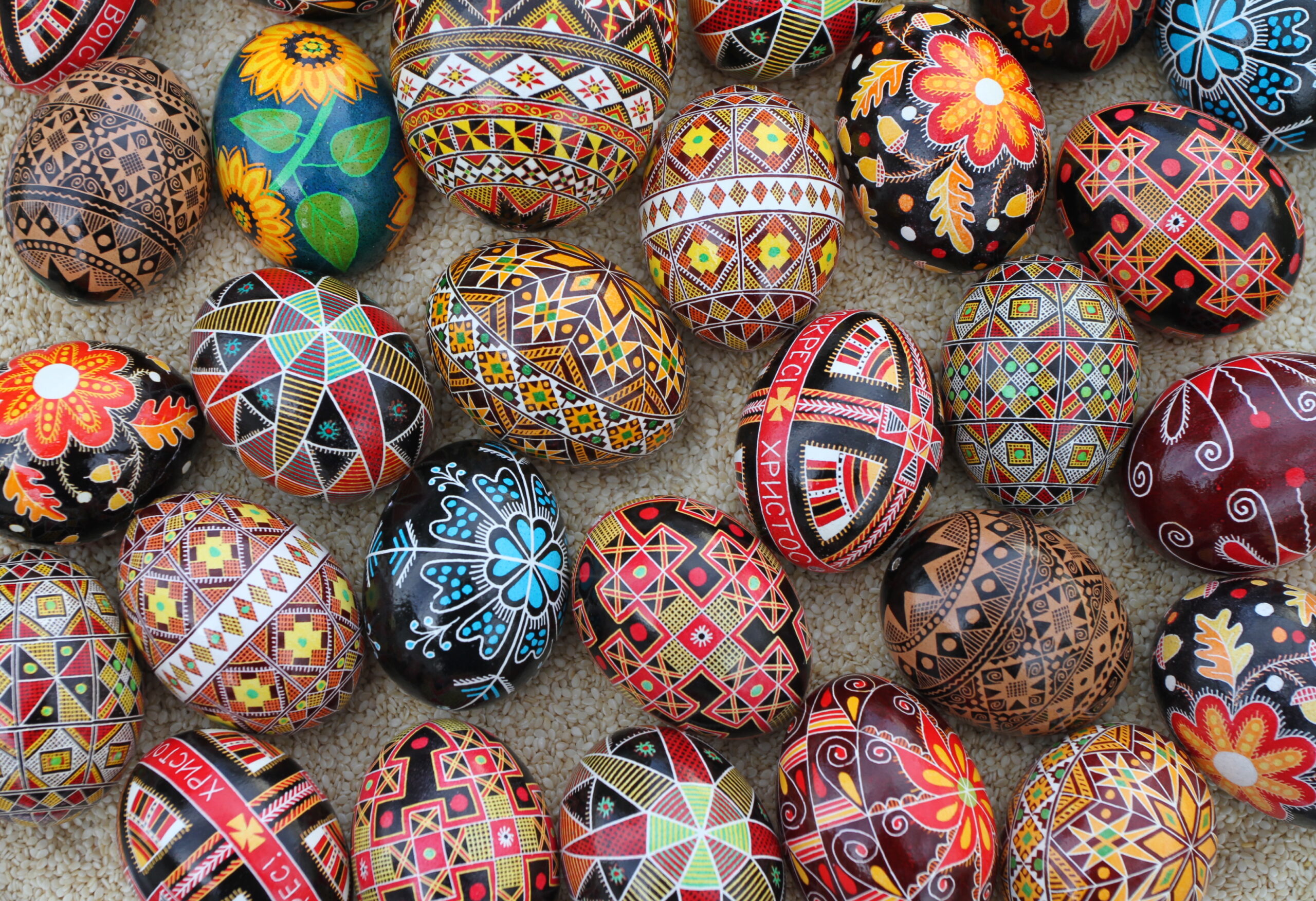 Russian-style Easter eggs. (Photo/Wikimedia Commons)