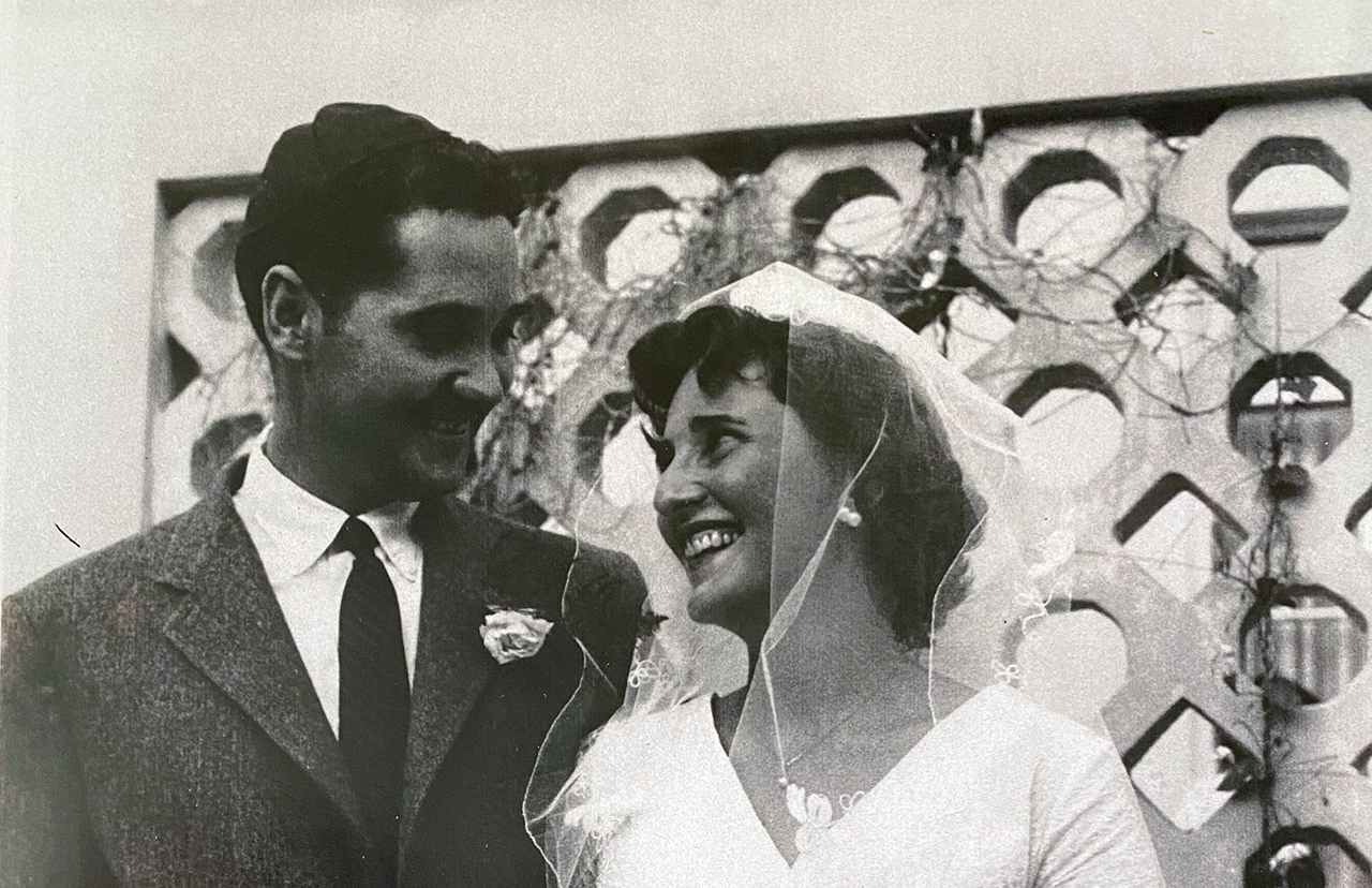 Hershel Herzberg married Dorothy Crews at the Israeli embassy in Nigeria, where both served in the Peace Corps between 1961-1963. (Photo/Courtesy Sam Herzberg)