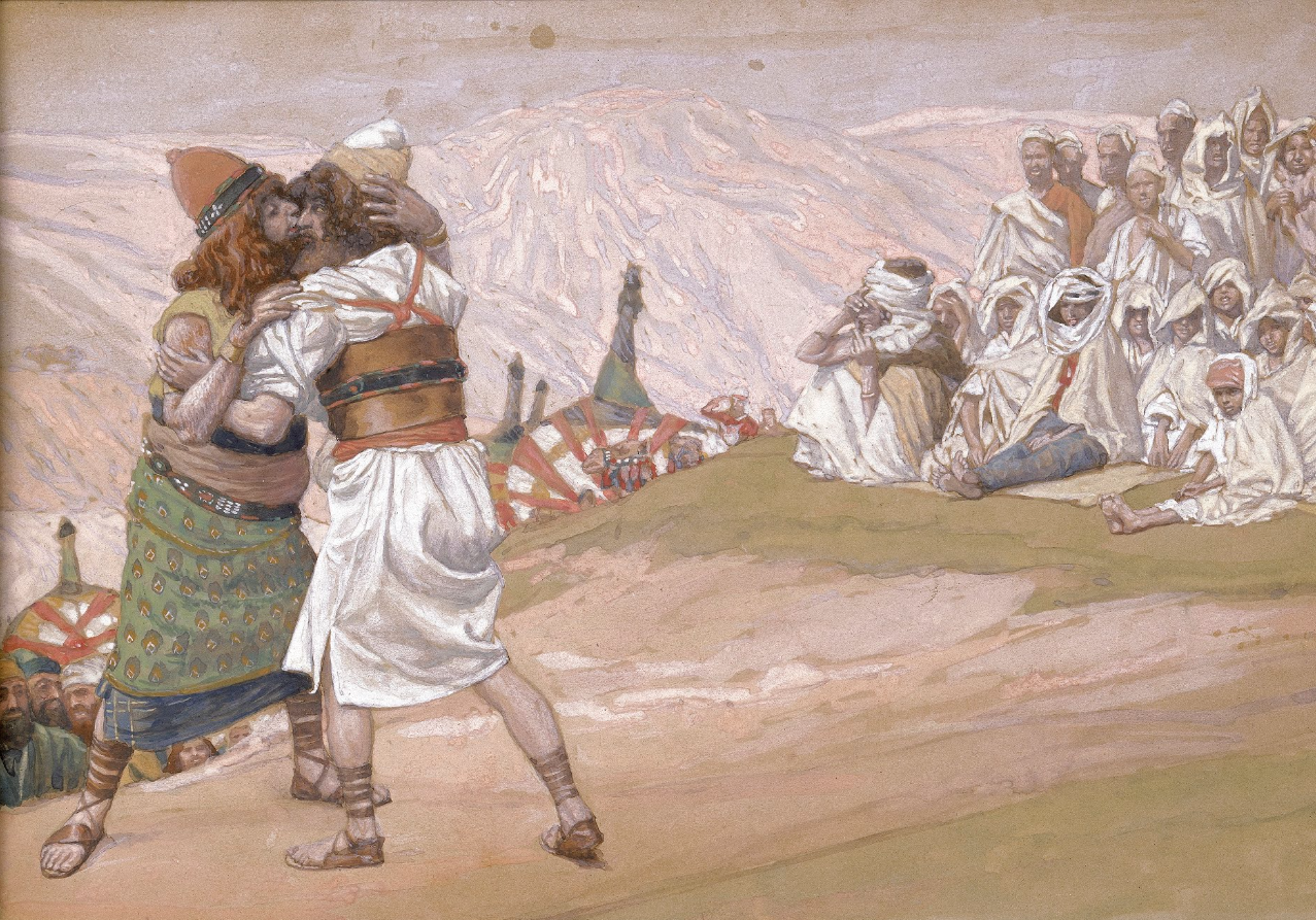 "The Meeting of Esau and Jacob" by James Tissot, ca. 1900
