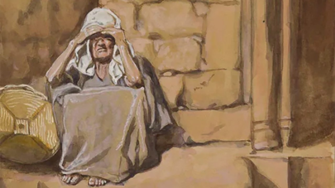 "Miriam Shut Out From the Camp" by James Tissot