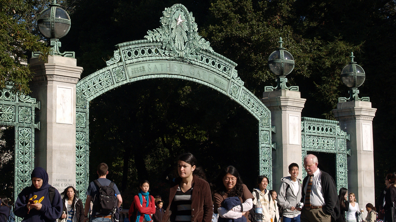 The Sather Gate on the UC Berkeley campus. (Photo/Tristan Harward via Wikimedia Commons)