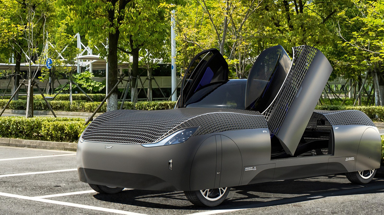 Artist's rendering of an Alef flying car parked in a standard parking space. (Photo/Courtesy Alef Aeronautics)