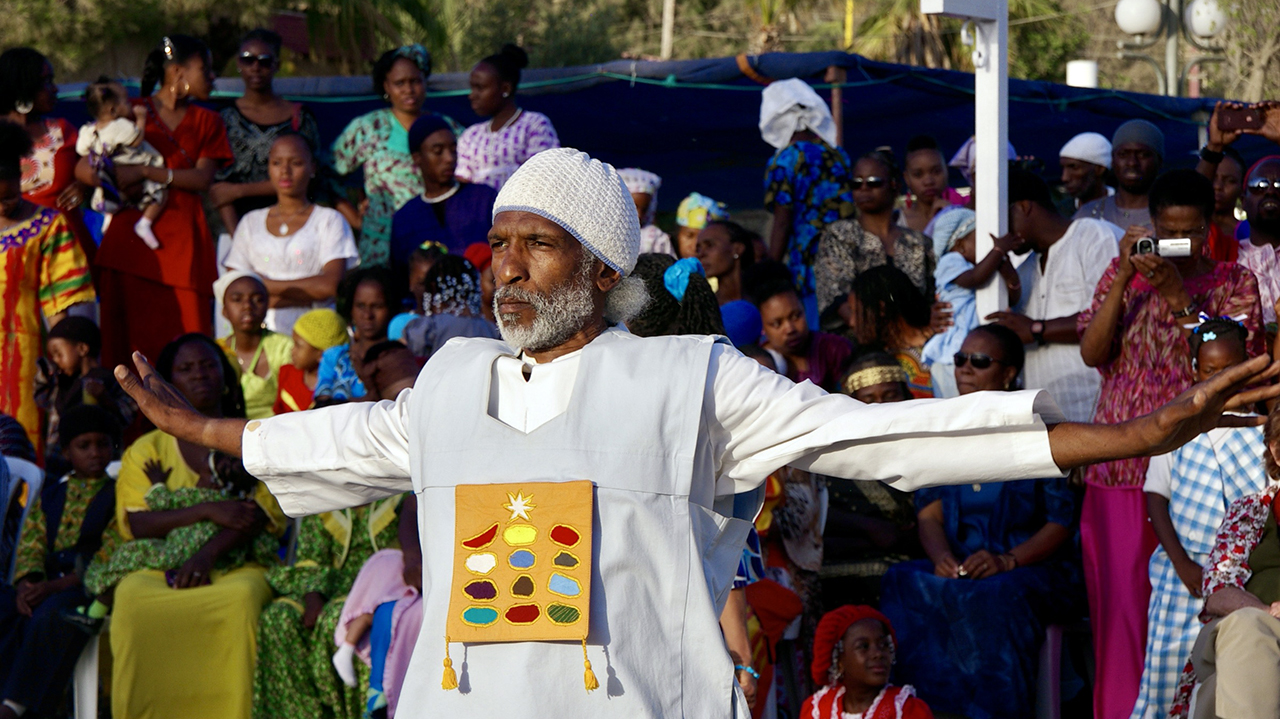 Ahbir Ben Israel, a priest in the African Hebrew Israelite community, has lived in Israel without status for more than 30 years. (Photo/Andrew Esensten)