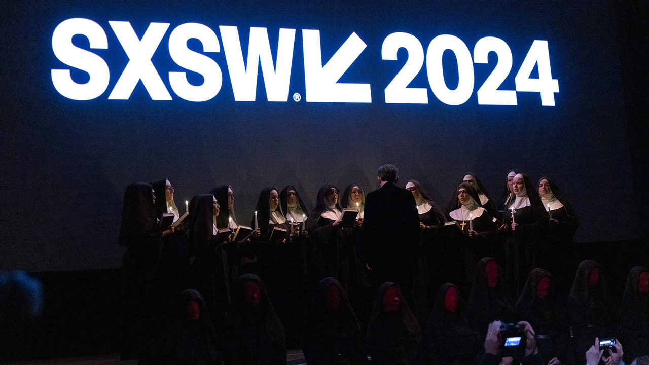 As at many cultural events, artists have protested the Israel-Hamas war at the SXSW 2024 Conference and Festivals held at the Paramount Theatre in Austin, Texas. (Photo/JTA-Samantha Burkardt-SXSW Conference & Festivals via Getty Images)