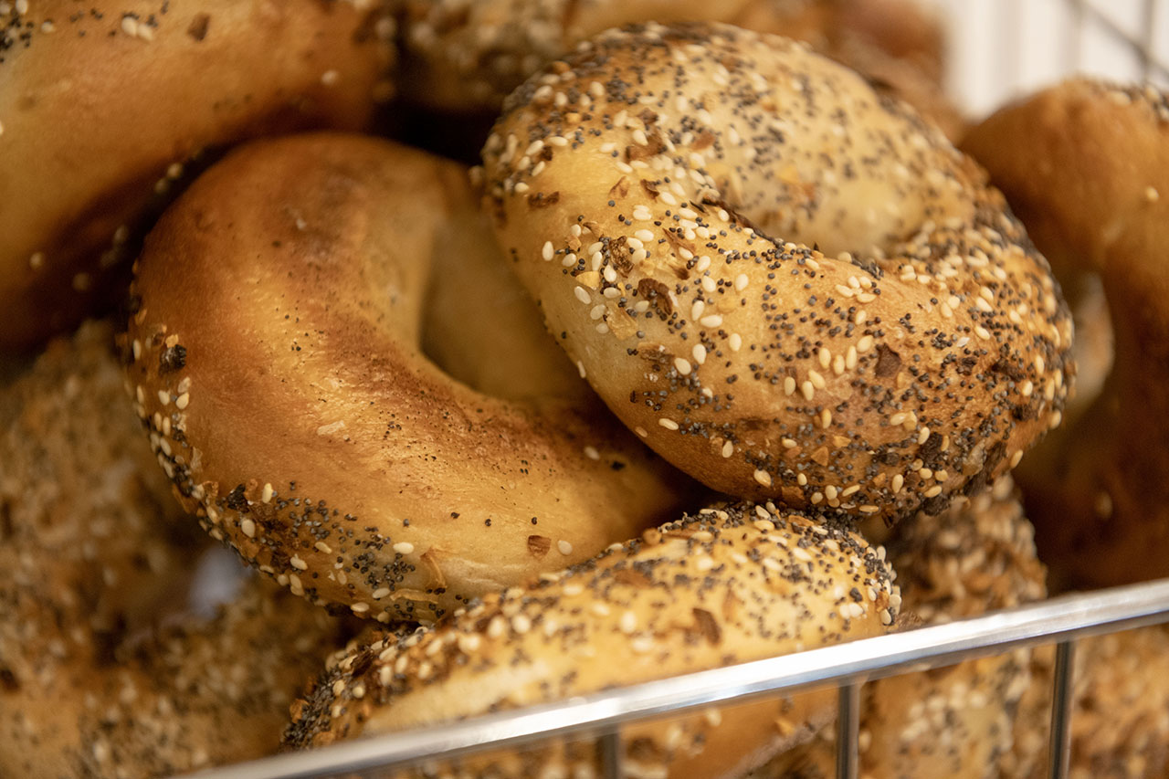 Fresh everything bagels at Bageltopia in Berkeley, May 10, 2024. (Photo/Aaron Levy-Wolins)