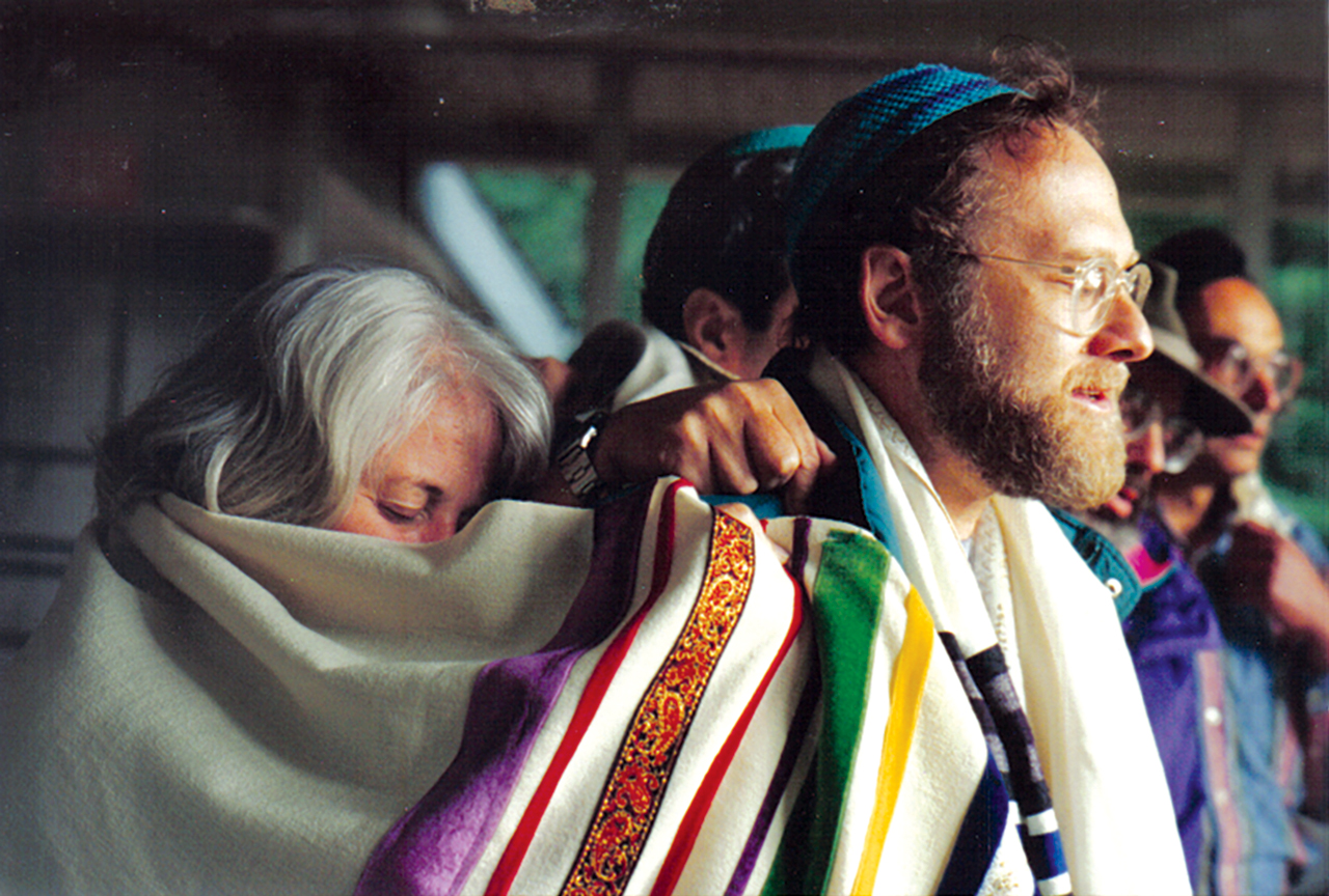Rabbi David Wolfe-Blank at the Aquarian Minyan's Shavuot gathering in 1994. (Photo/Yehudit Goldfarb)