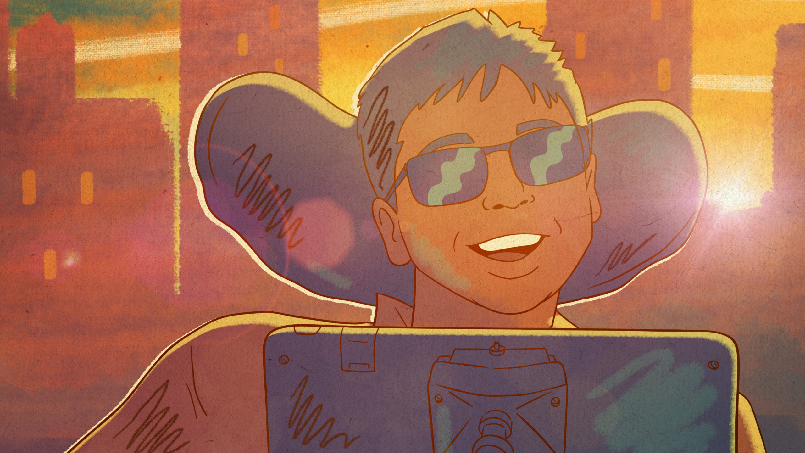 "The Ride Ahead" uses a blend of cinematic techniques, including animation, to tell a compelling coming-of-age story. (SFJFF)