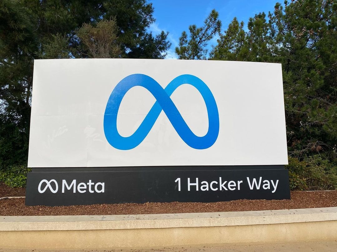 Meta headquarters sign