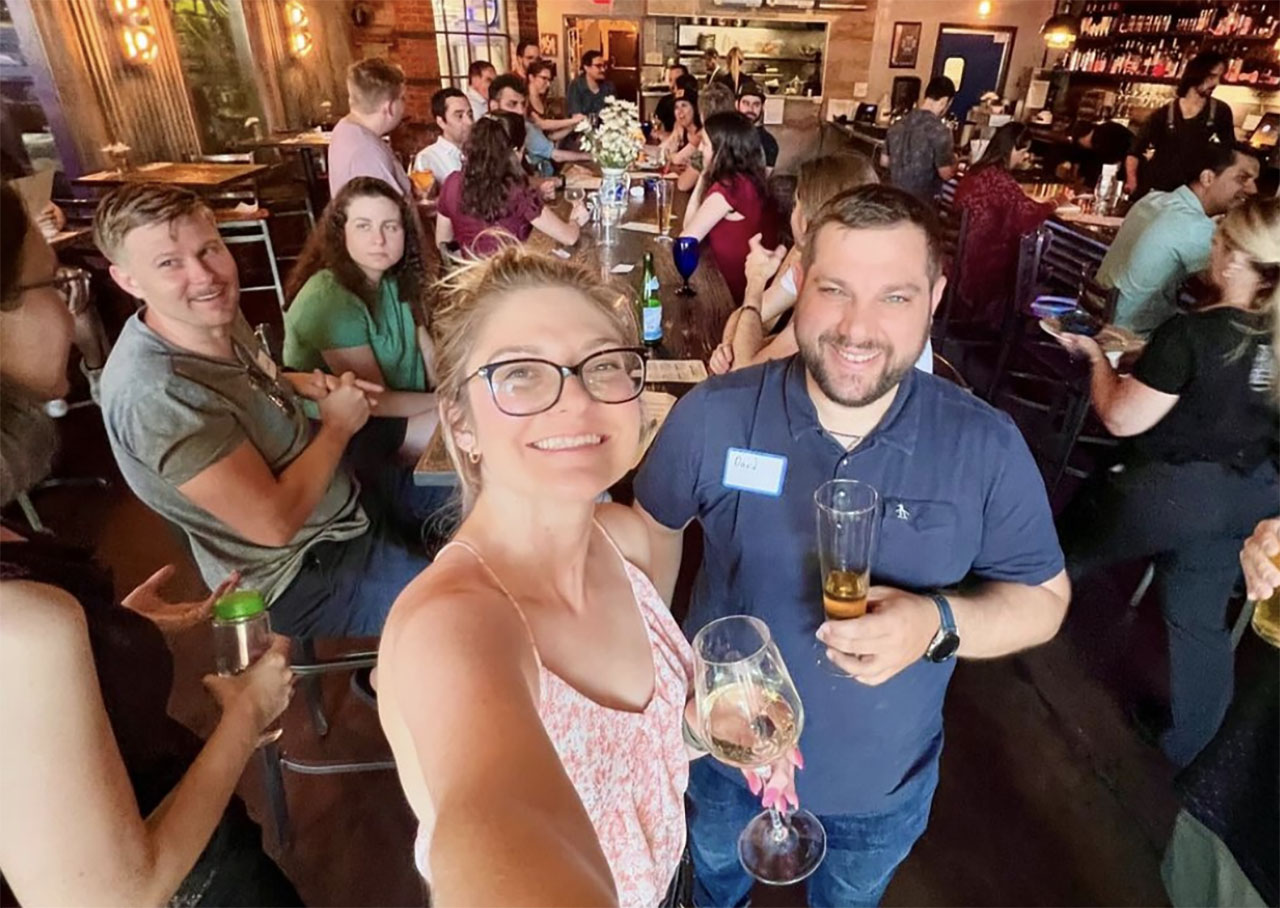 Attendees of a recent Sac Bad Jews event at Alaro Craft Brewery in Sacramento. (Screenshot via Instagram)
