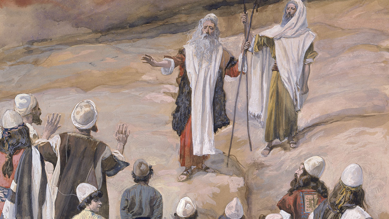 "Moses Forbids the People to Follow Him" by James Tissot, ca. 1900 (The Jewish Museum)