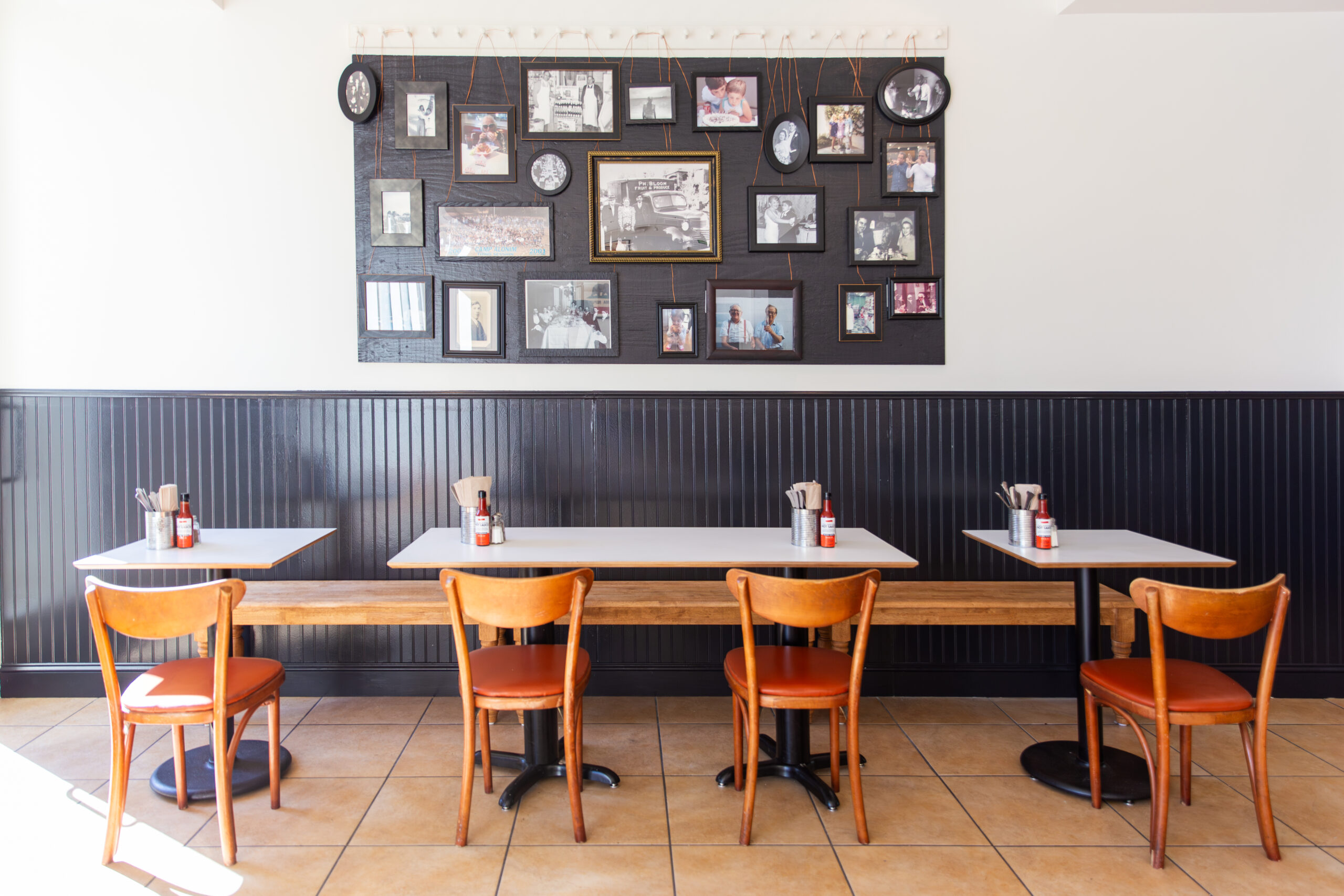 tables and chairs