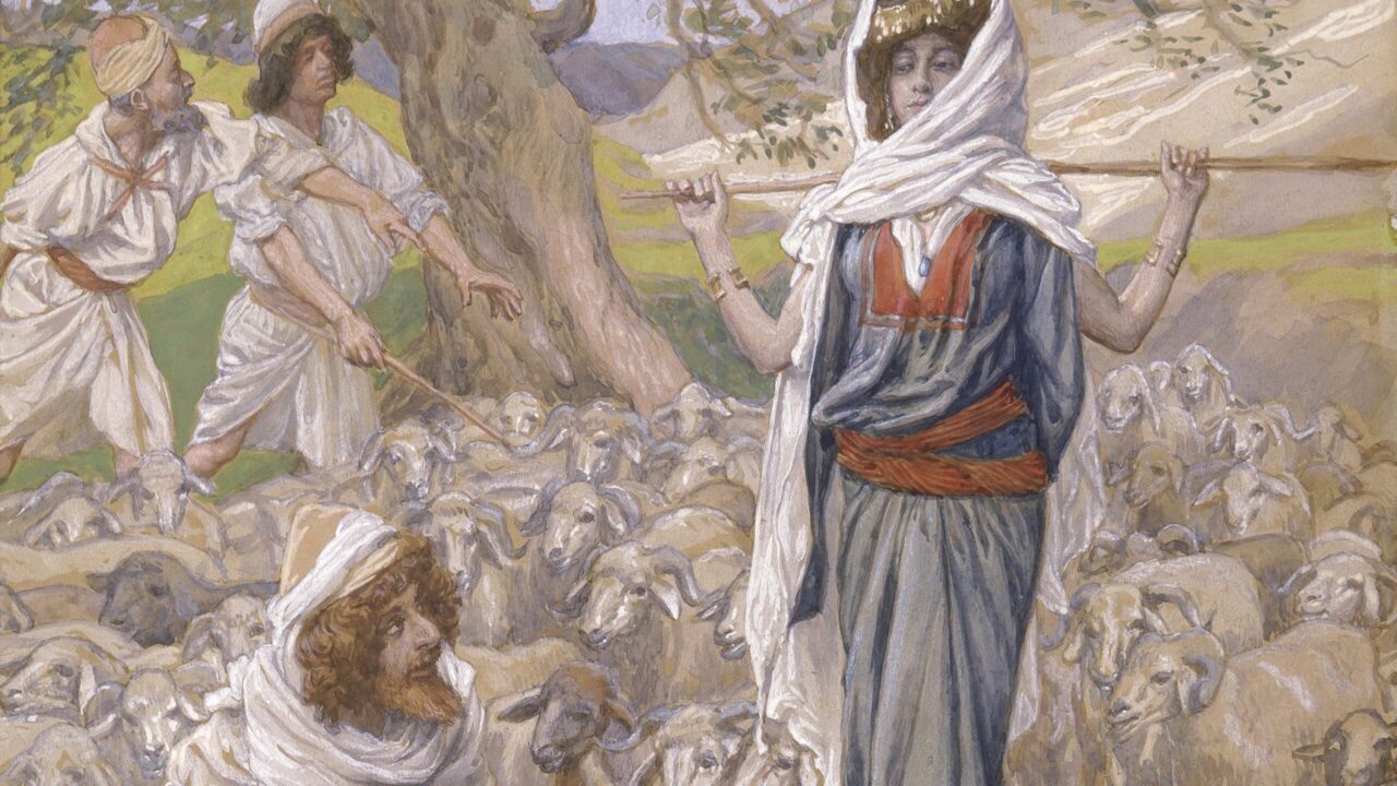 Detail from “Jacob and Rachel at the Well” by James Tissot, 1899