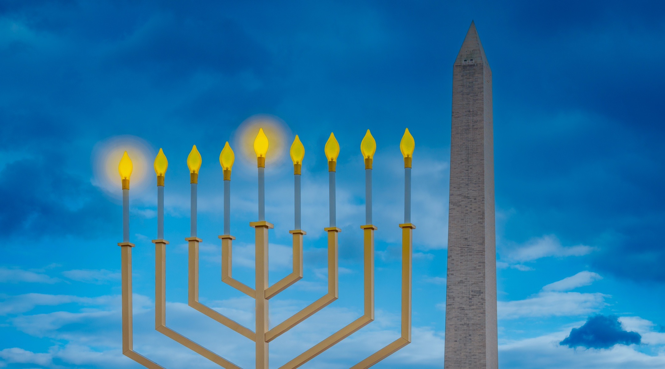 The "National Menorah" in Washington, D.C., Dec. 6, 2023. (Ted Eytan/Wikimedia Commons)