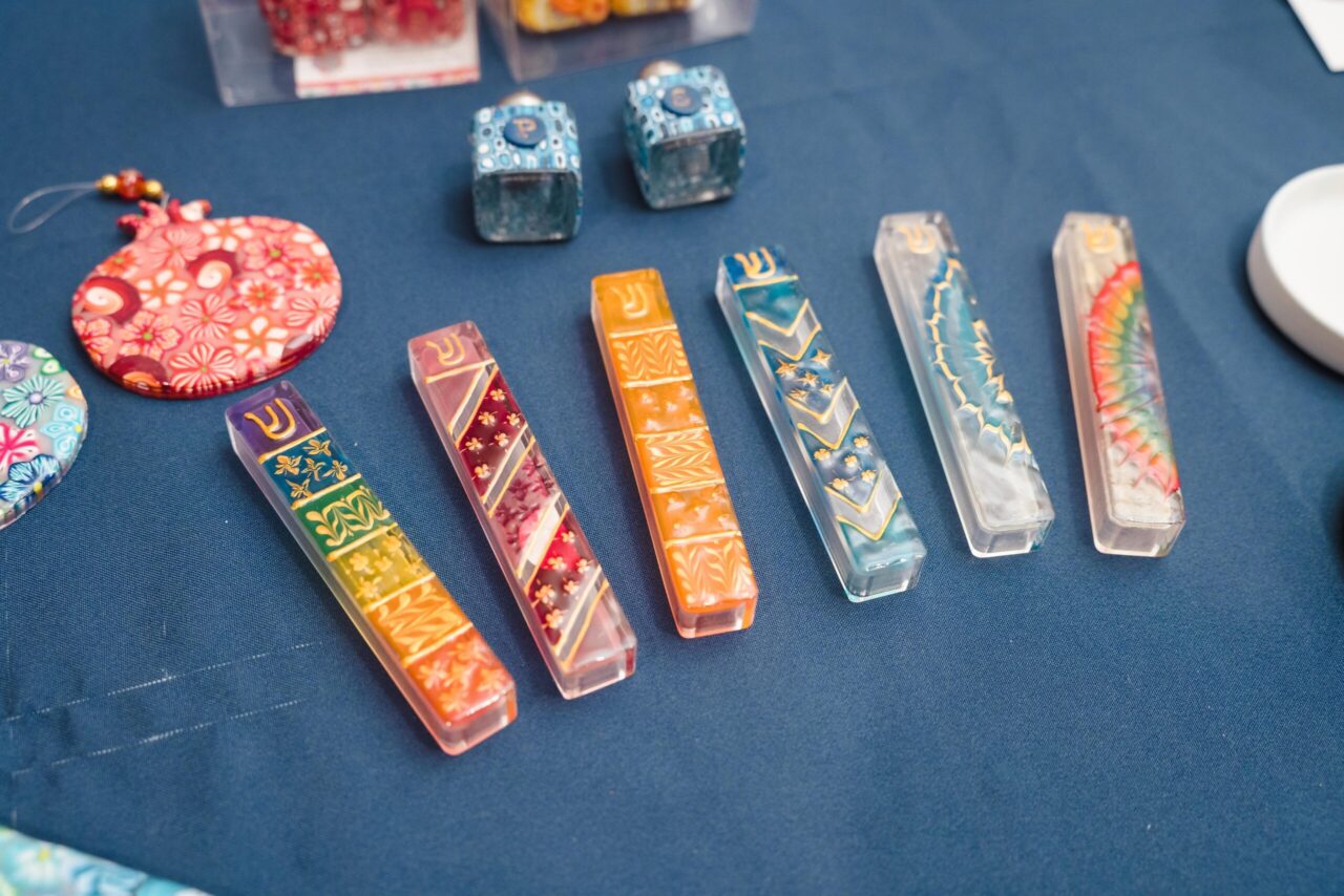 Oosh's online marketplace sells items such as mezuzot that are handcrafted by Israeli artists. (Courtesy Oosh)