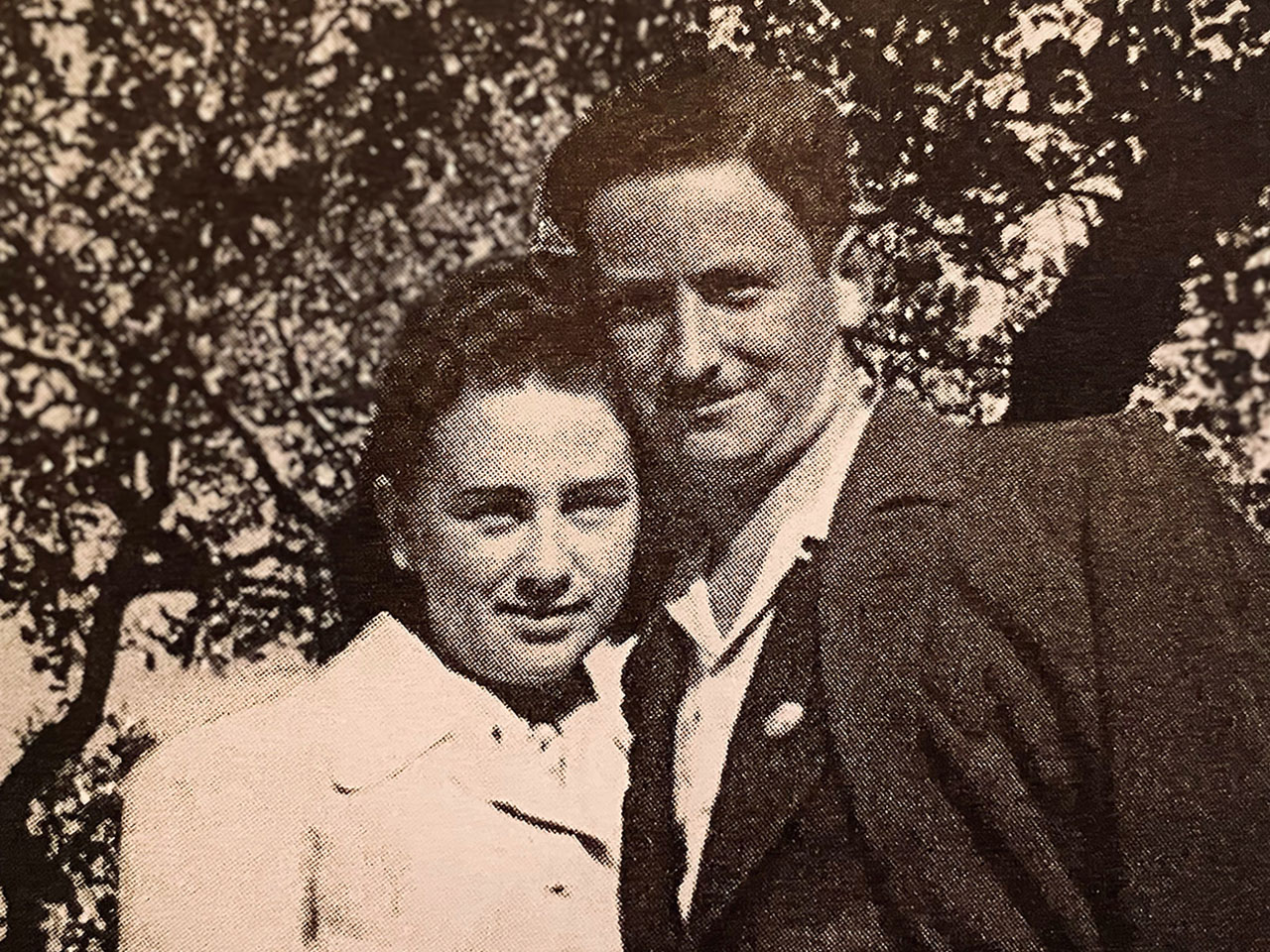 Mira and Norman Shelub in 1945.