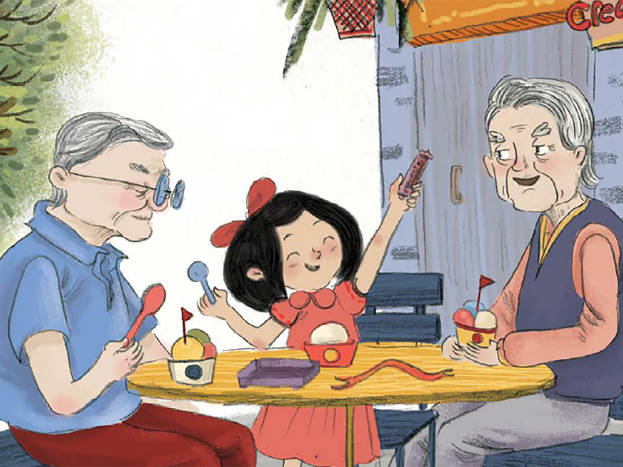 Detail from a page of "Miri's Moving Day"