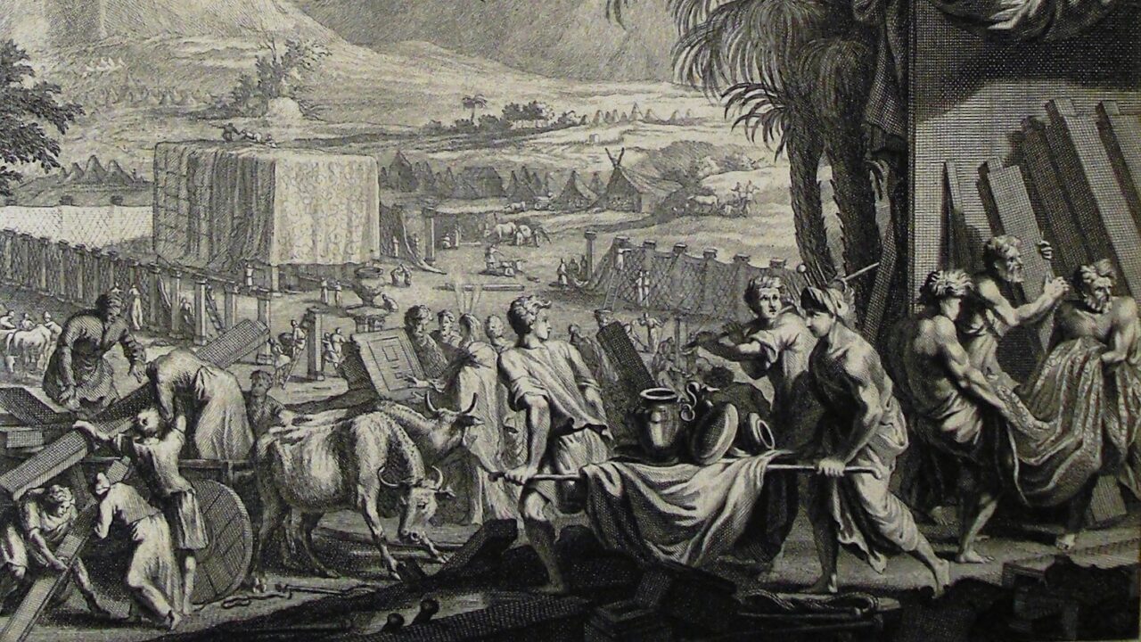 Detail of a print from the Phillip Medhurst Collection of Bible illustrations in the possession of the Rev. Philip De Vere at St. George’s Court, Kidderminster, England.