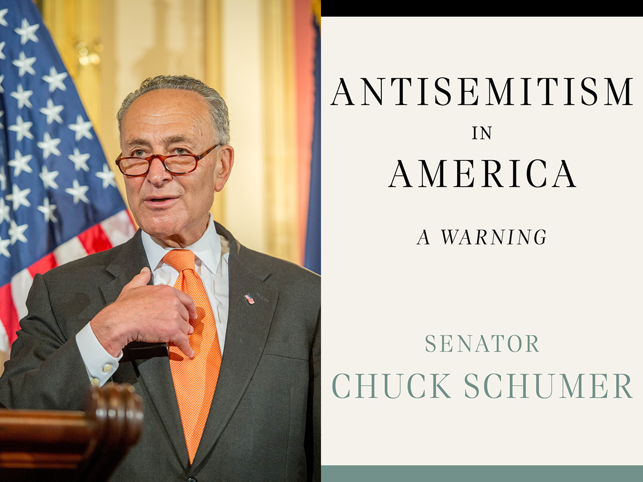Sen. Chuck Schumer (photo via Wikimedia) is the author of a new book called "Antisemitism in America: A Warning."