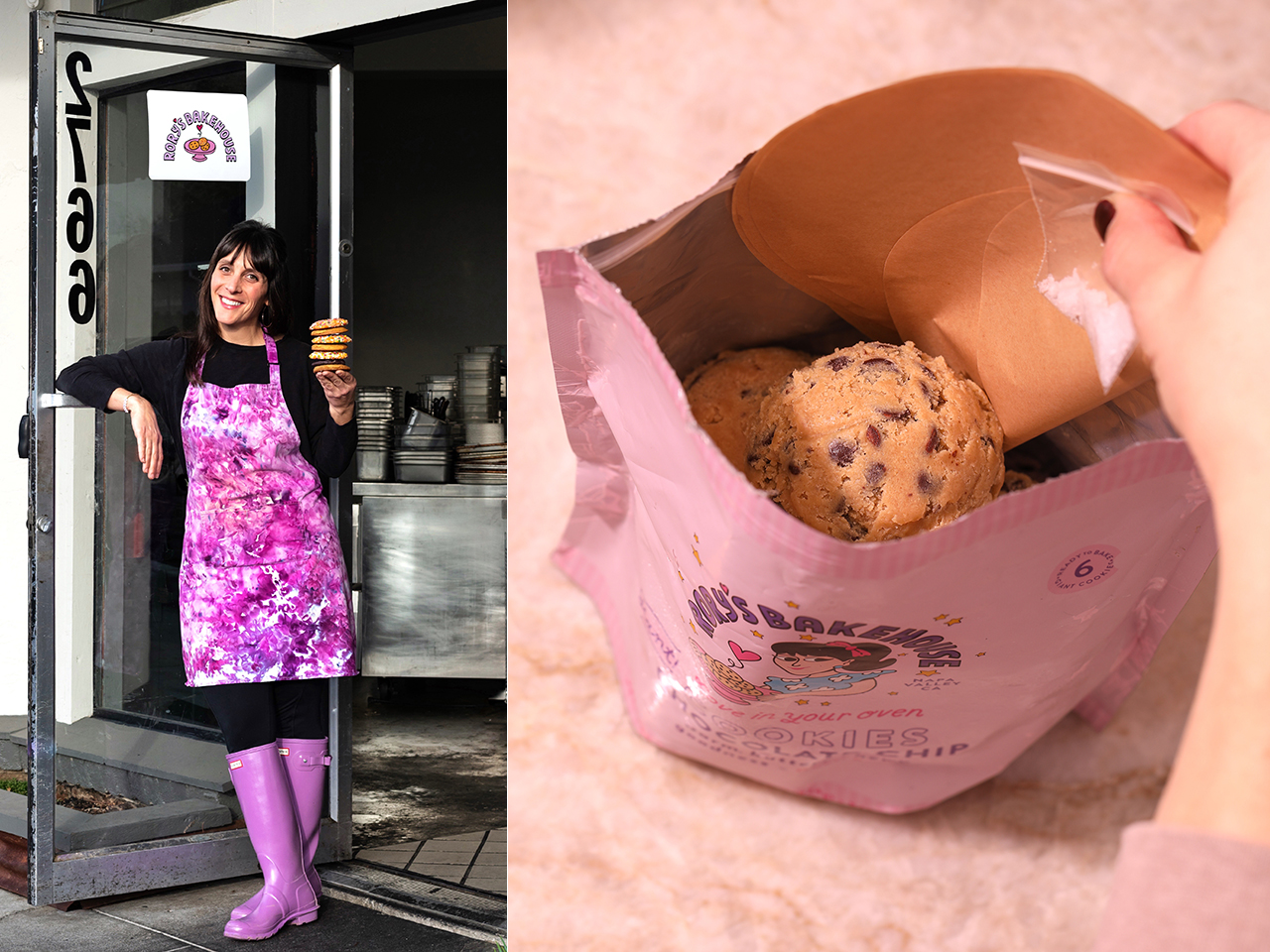 Rory Kandel has a hit on her hands with the Rory's Bakehouse cookie kit, which contains a half-dozen giant chocolate chip cookies ready to bake at home. (Emma Kruch/Emma K Creative)