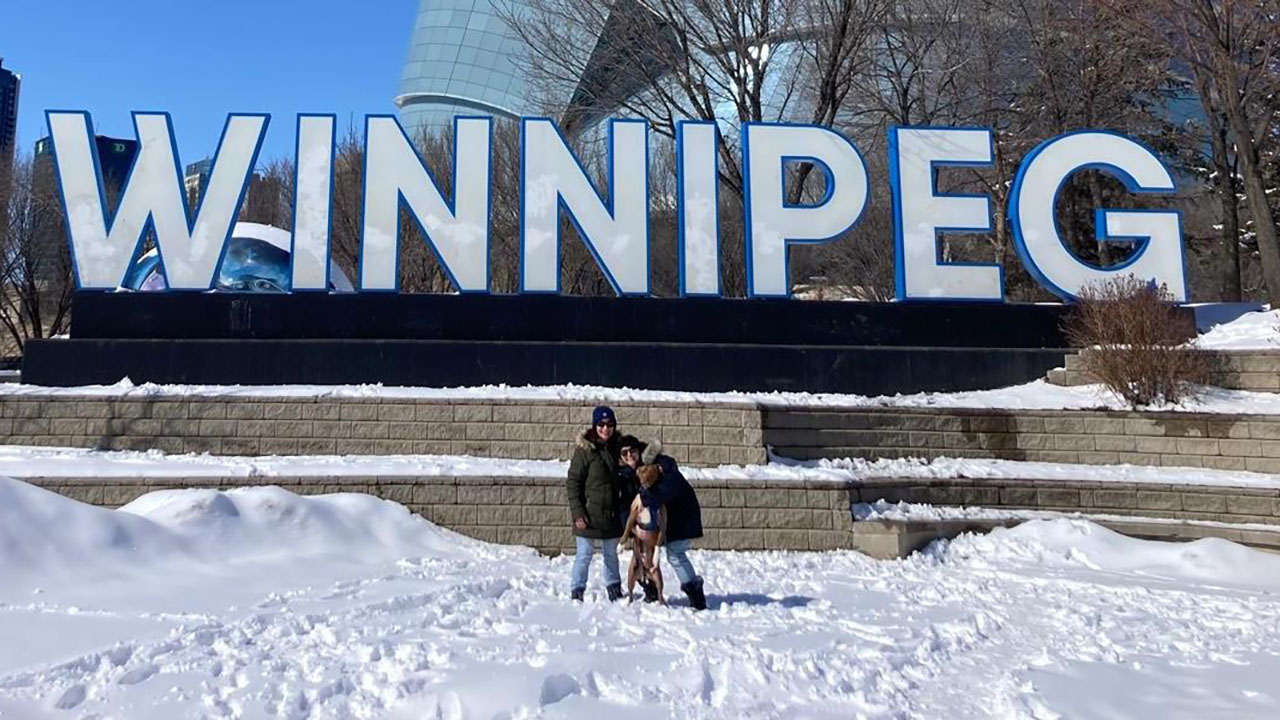 Sarah Resnick (right), a Jewish woman from New York, moved to Winnipeg in summer 2024 over concerns about the American political climate. (Courtesy)