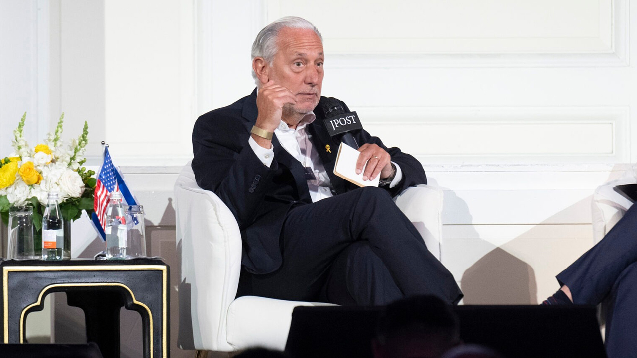 Eric Fingerhut, CEO of the Jewish Federations of North America, speaks during The Jerusalem Post New York conference on June 03, 2024 in New York City. (Noam Galai/Getty Images)