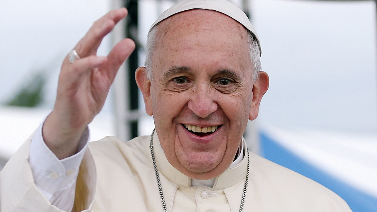 Pope Francis on a visit to South Korea in 2014. (Korean Culture and Information Service/Jeon Han via Wikimedia CC BY-SA 2.0)