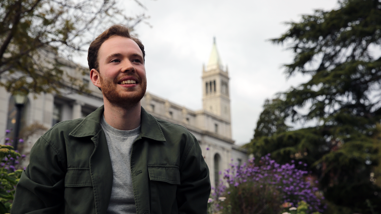 Asher Cohen is the 2025 UC Berkeley University Medalist, the highest honor given to a graduating senior. (Charlotte Buchen Khadra/UC Berkeley)